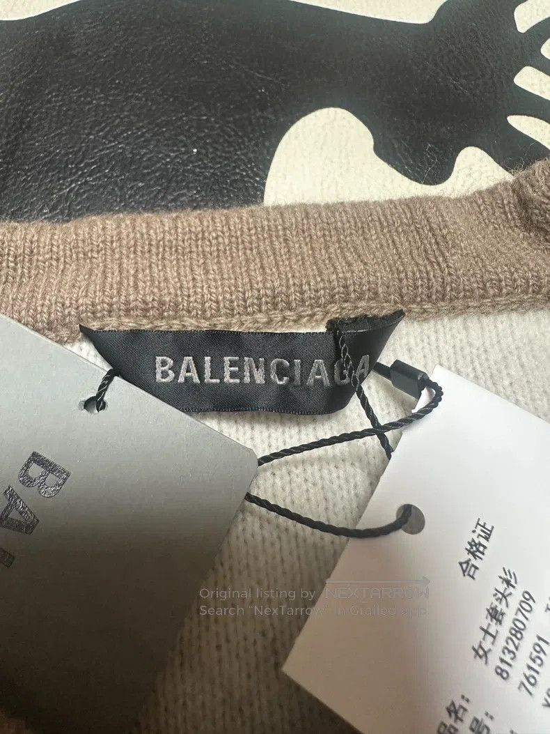 Balenciaga Balenciaga Full Print Logo Sweater Size US XS / EU 42 / 0 - 3 Thumbnail