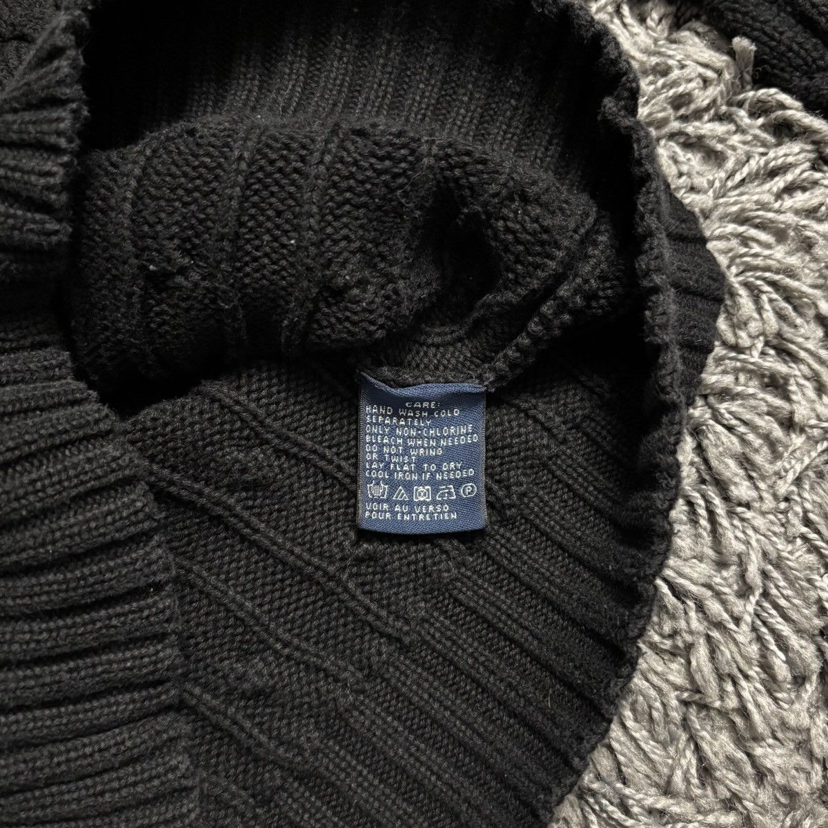 Ralph Lauren Ralph Lauren Sport Black Cable Knit V-Neck Purple Size S Size S / US 4 / IT 40 - 4 Thumbnail