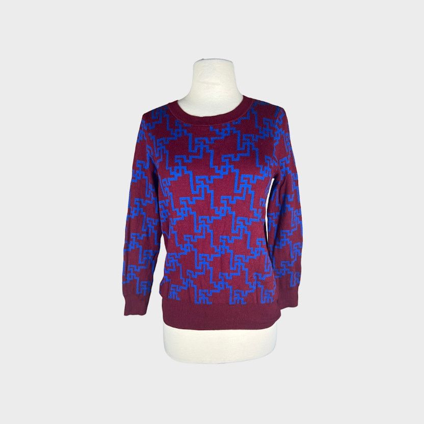 Merona Merona | Women's Geometric Pattern Sweater | Medium Size M / US 6-8 / IT 42-44 - 1 Thumbnail