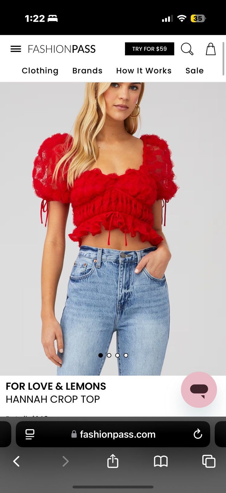 For Love & Lemons For love & lemon Hannah lace top Size S / US 4 / IT 40 - 2 Thumbnail