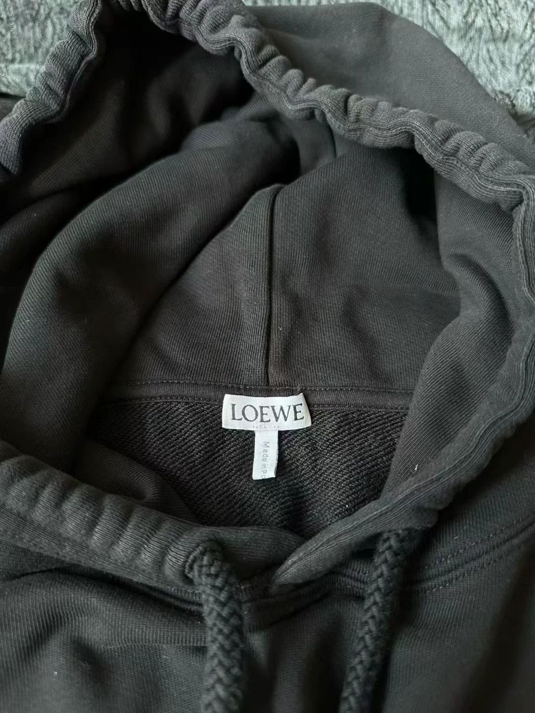 Loewe Loewe Black Leather Label Hoodie Size US L / EU 52-54 / 3 - 3 Thumbnail