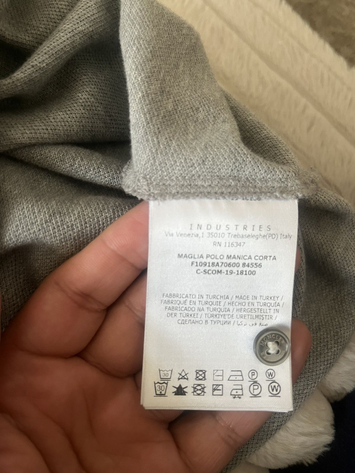 Moncler Grey Moncler Polo Size US S / EU 44-46 / 1 - 3 Thumbnail