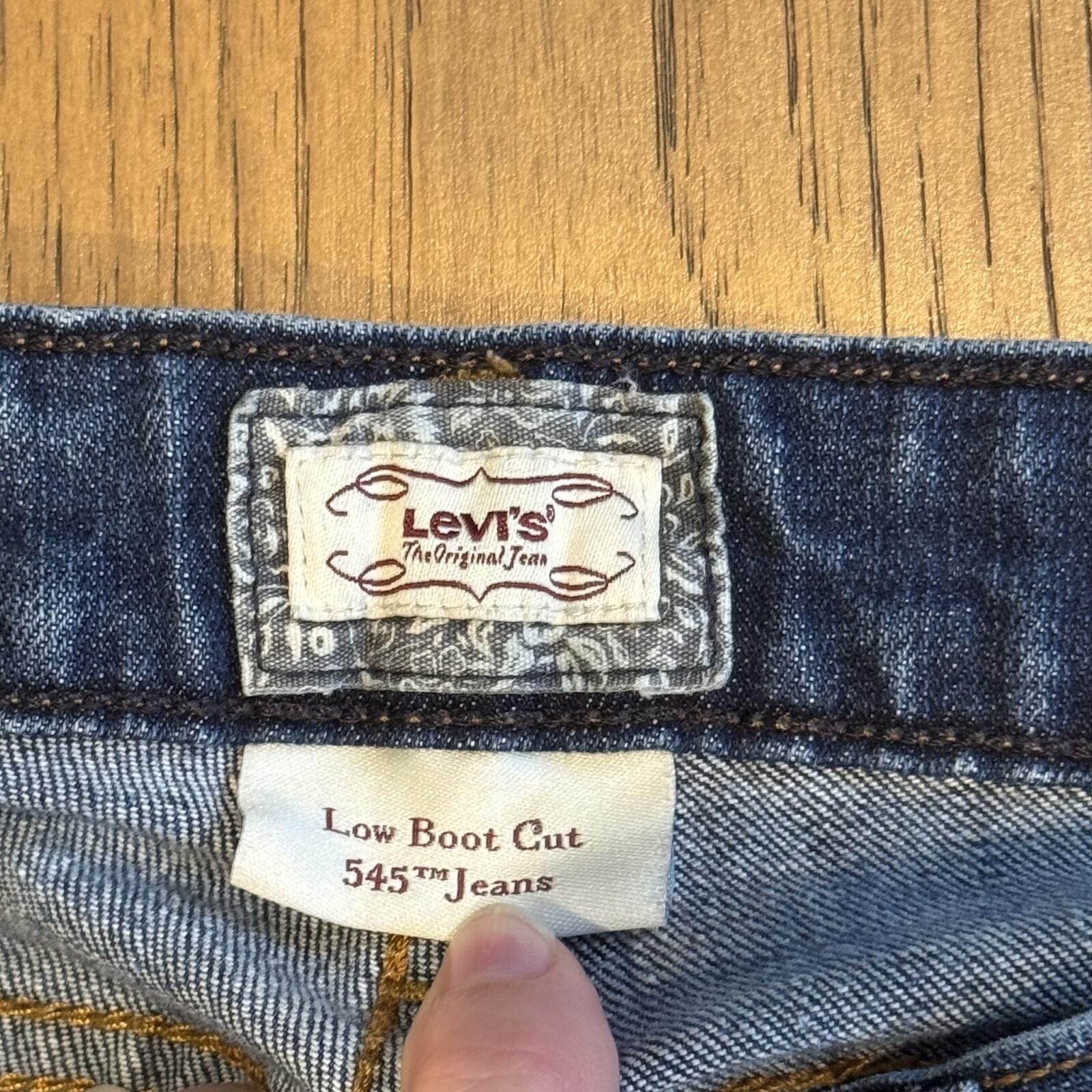 Levi's Levi's y2k Low Boot Cut 545 Jeans- Size 8 Size 30" / US 8 / IT 44 - 3 Thumbnail
