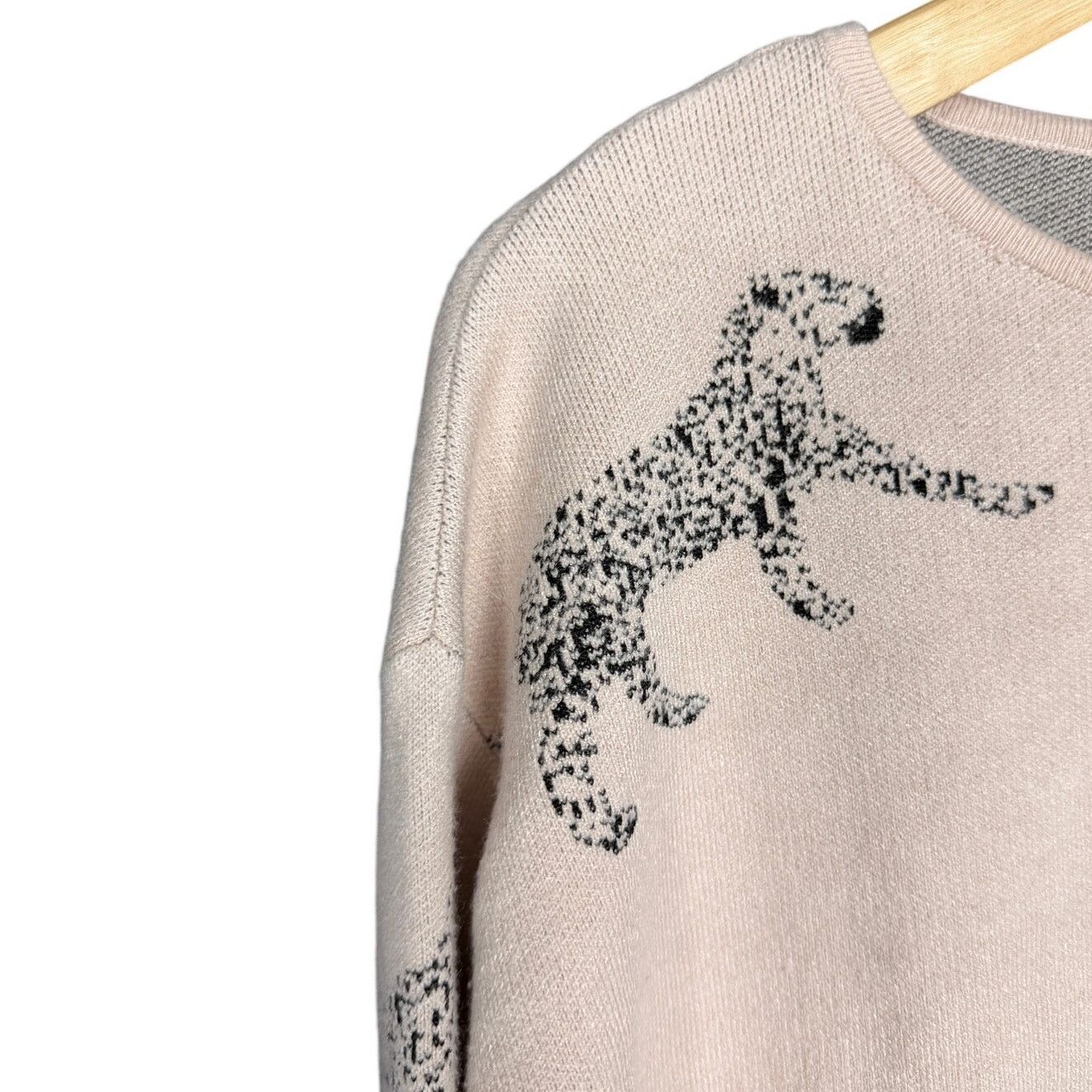 Philosophy di Lorenzo Serafini Philosophy Republic Women's Cheetah Boatneck Sweater Size M Size M / US 6-8 / IT 42-44 - 3 Thumbnail