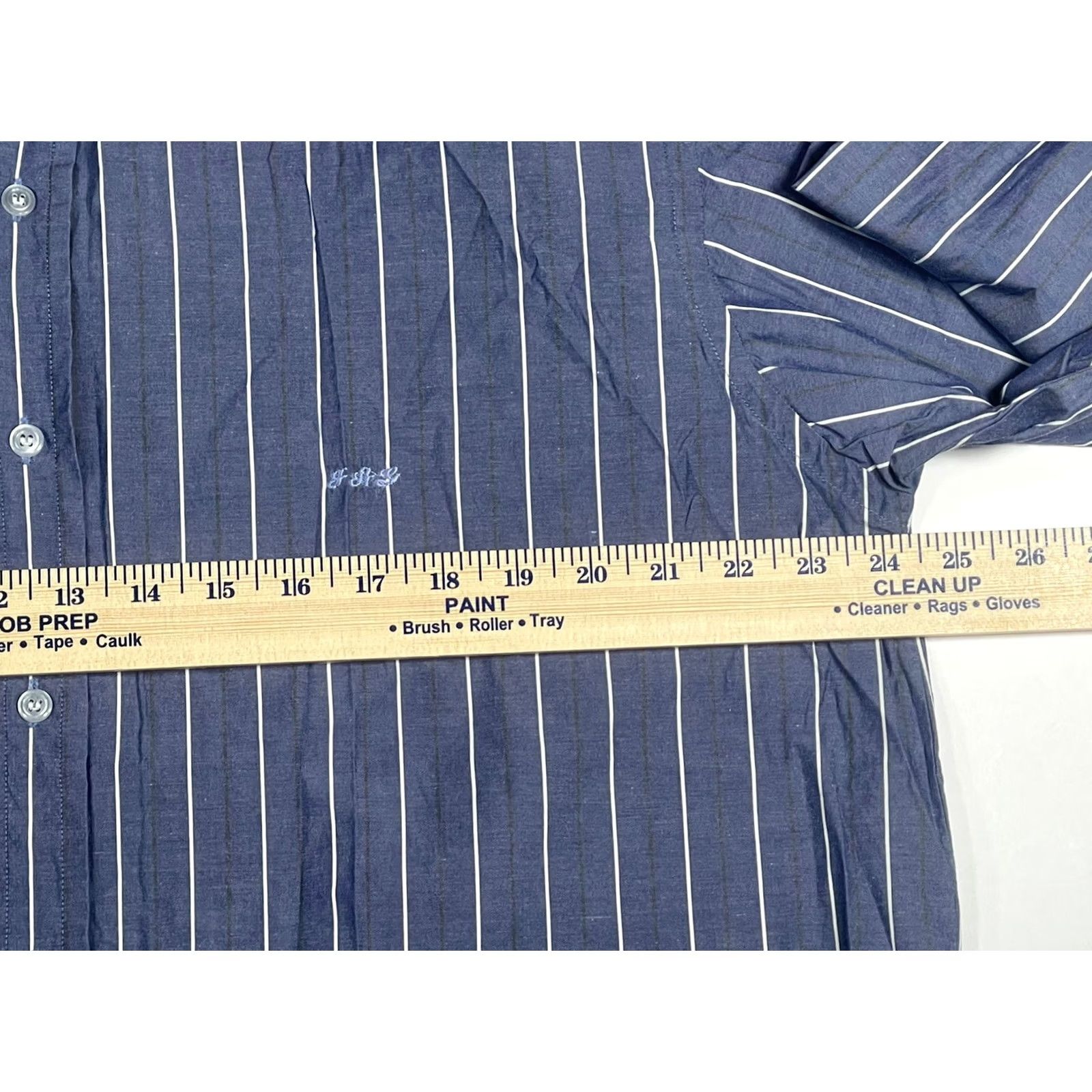 Vintage Sams Taylor Shirt Mens XL Long Sleeves Dress Casual Striped Front ButtonUp Size Size US XL / EU 56 / 4 - 7 Thumbnail