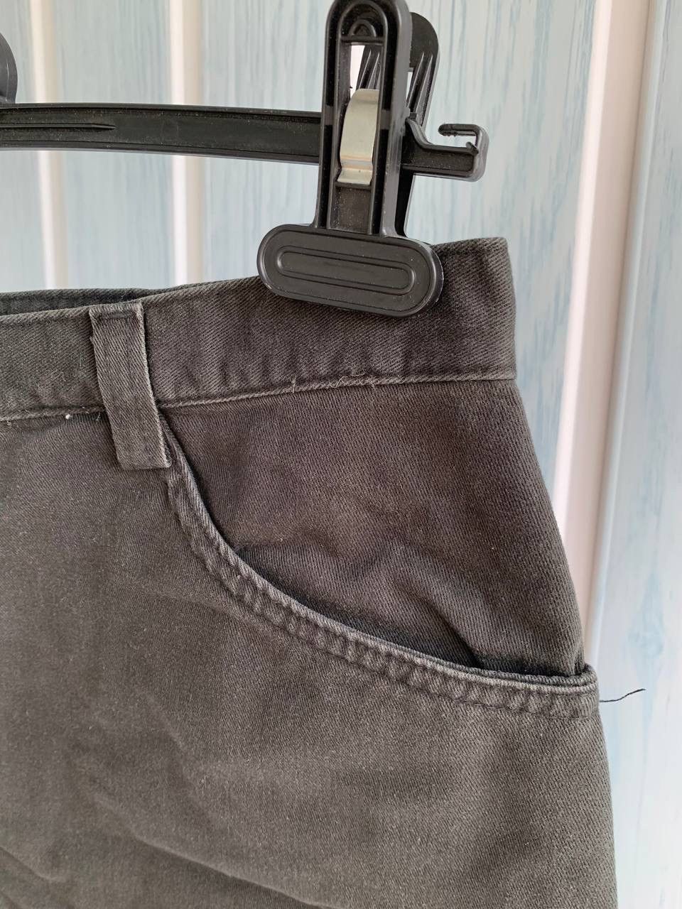 Stussy × Vintage Vintage Stussy Women Black Cotton Pockets Faded Midi Skirt Size 29" - 21 Thumbnail