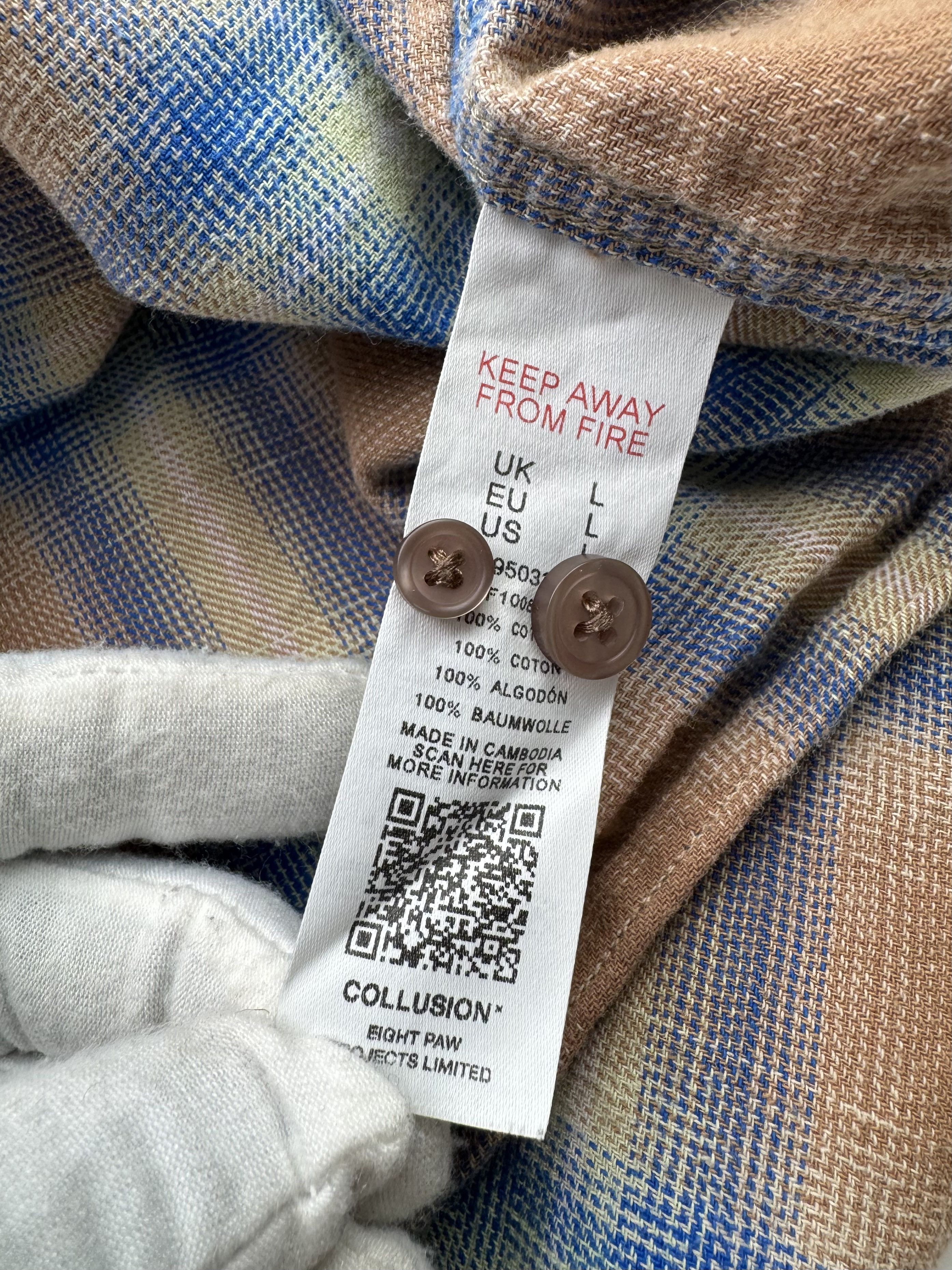 Flannel Collusion Flannel Shirt B276(V467)E2 Size US L / EU 52-54 / 3 - 5 Thumbnail