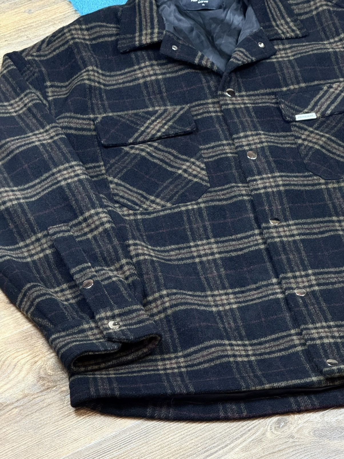 Represent Clo. Represent Oversized Brown Checkered Flannel Jacket Size US XL / EU 56 / 4 - 5 Thumbnail
