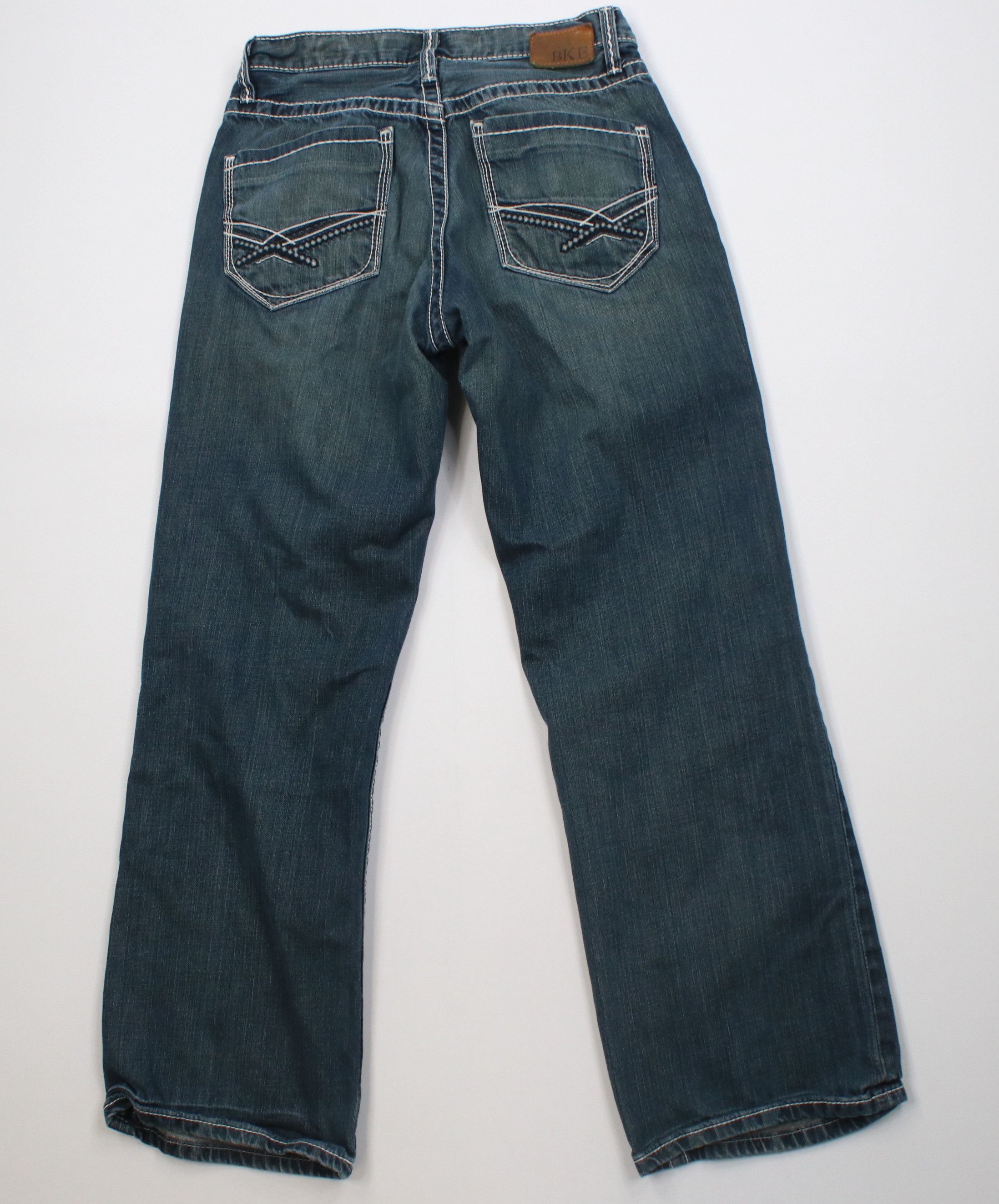 Vintage Buckle BKE Thick Stitch Tyler Straight Leg Denim Jeans Size US 30 / EU 46 - 9 Thumbnail