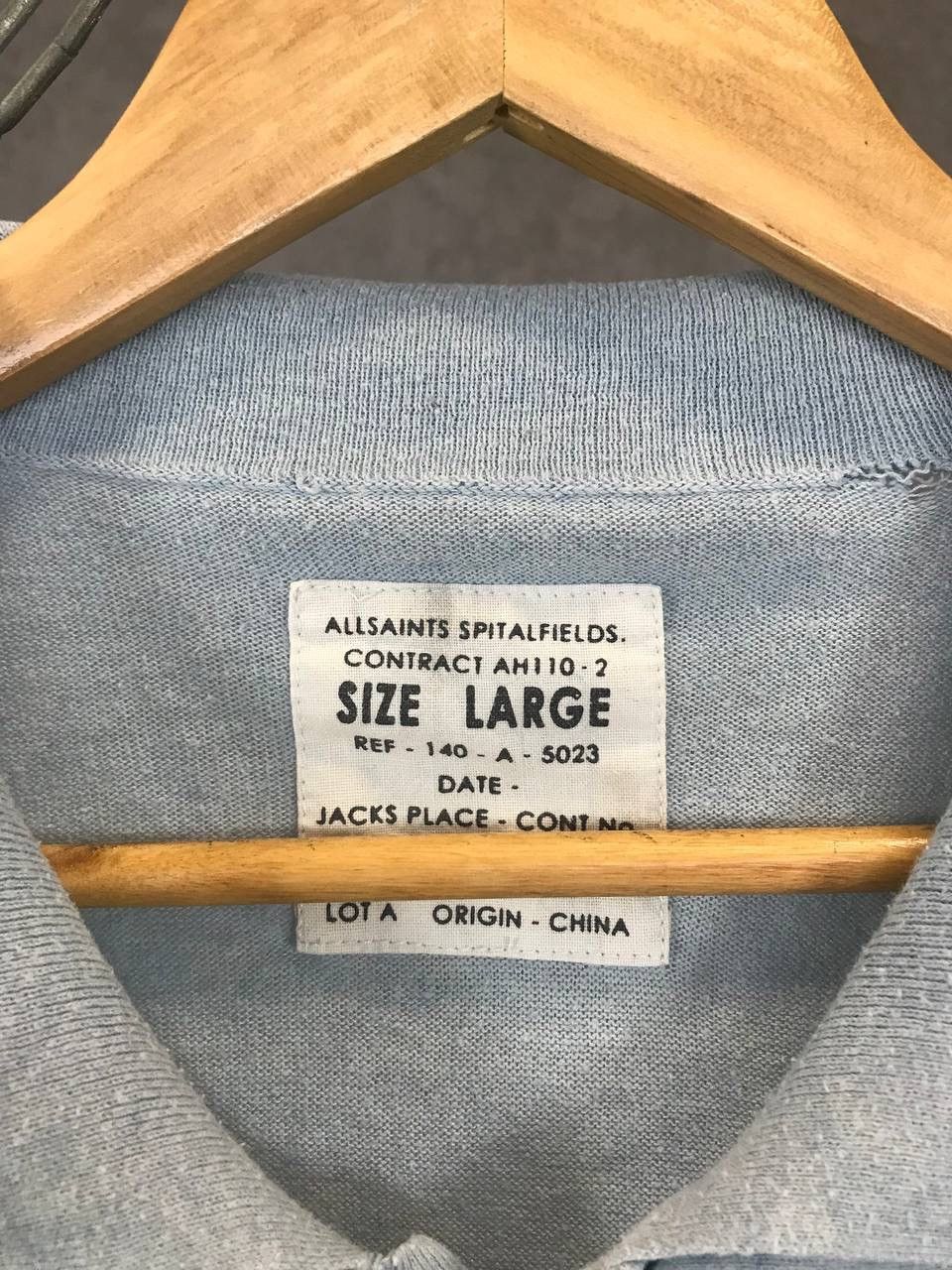 Allsaints Allsaints vintage designer polo tee Size US L / EU 52-54 / 3 - 4 Thumbnail