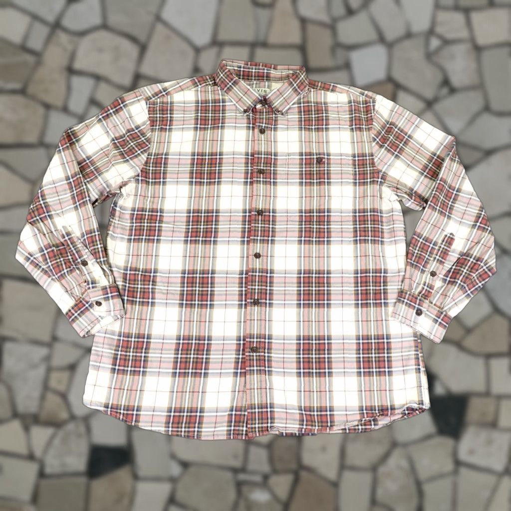 Orvis VINTAGE Orvis Men's Shirt XL Red Plaid Long Sleeve Twill Button-Up Casual Outdoors Work Men Size US XL / EU 56 / 4 - 1 Thumbnail