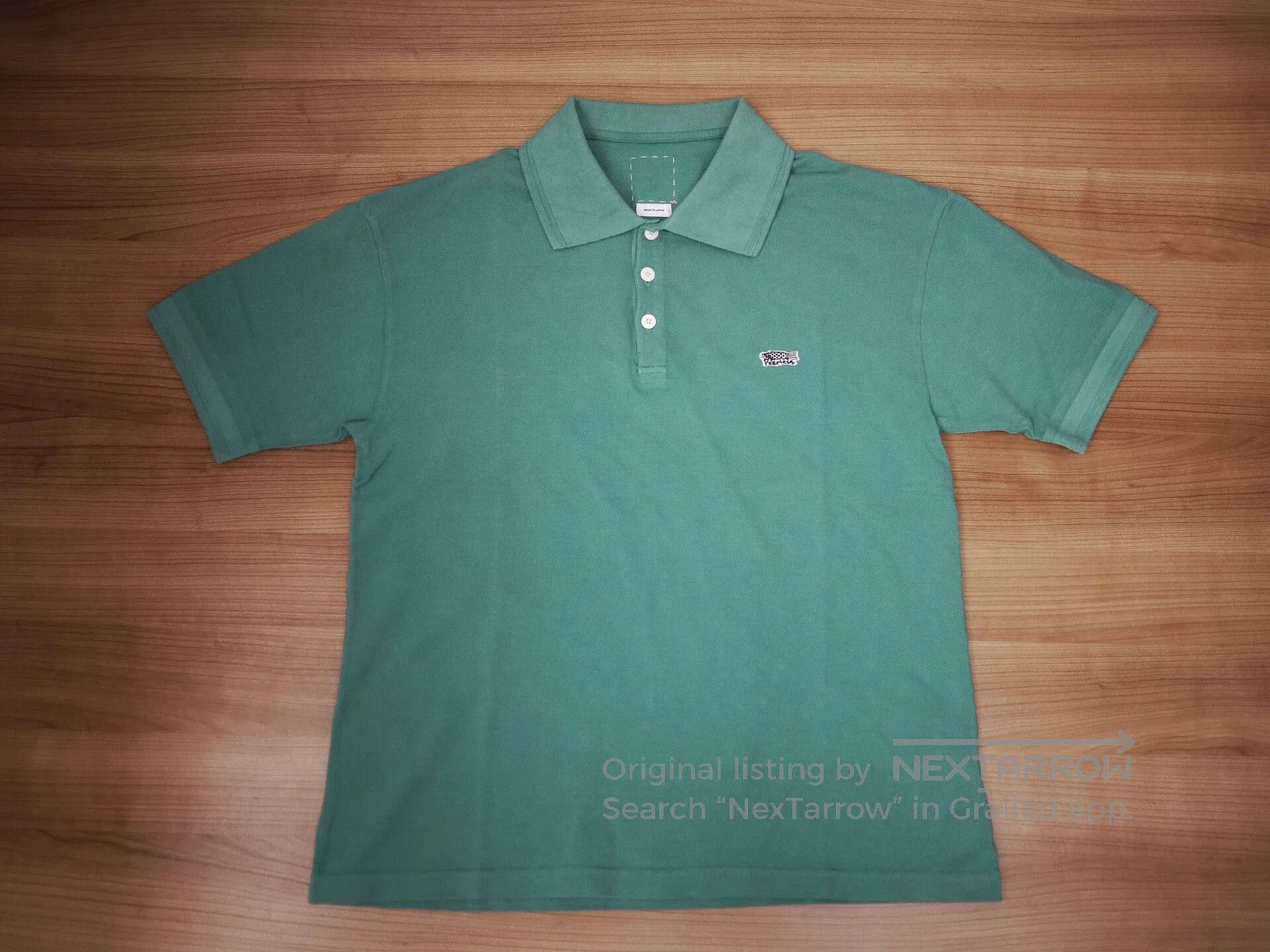 Visvim Green Short Sleeve Polo Shirt. Size US XXL / EU 58 / 5 - 1 Thumbnail