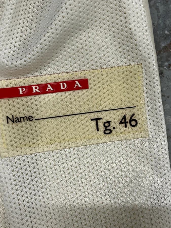 Prada 2000s Prada Cream White Buttoned Jacket Size US S / EU 44-46 / 1 - 7 Thumbnail