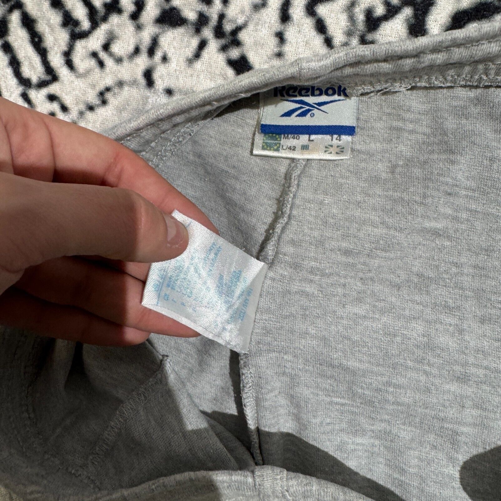 Reebok × Vintage Vintage Reebok Gray Cotton Sweatpants Size XL 90s Archive Size US 36 / EU 52 - 9 Thumbnail
