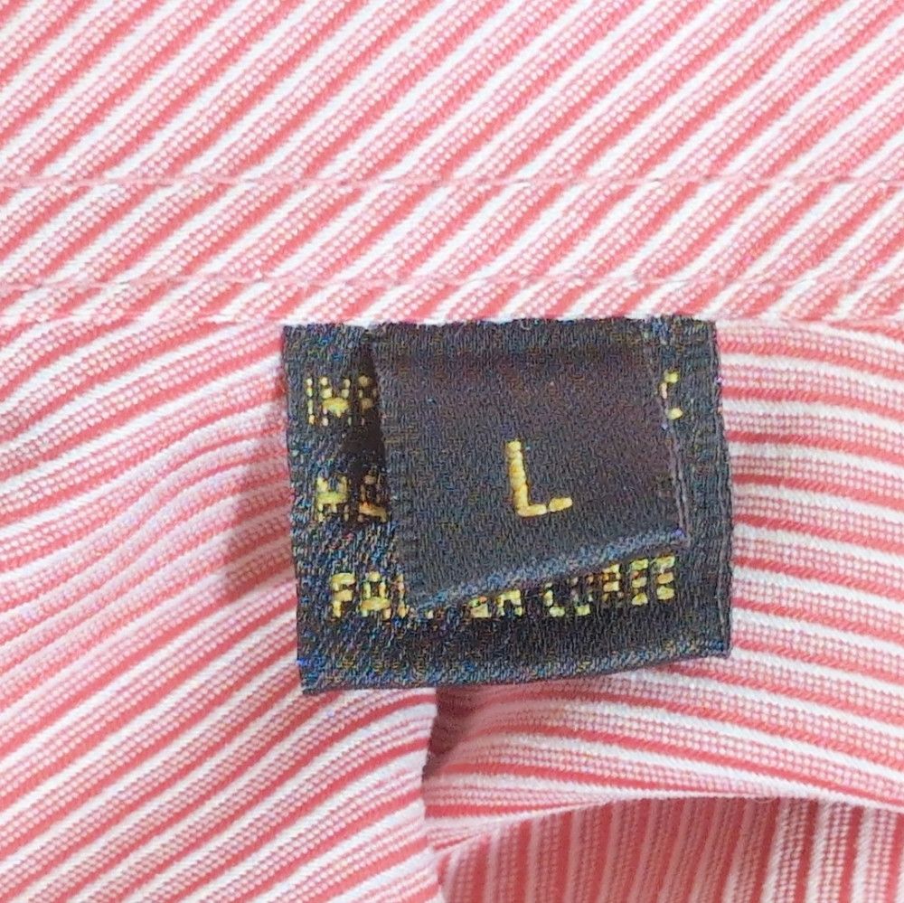 BUGATCHI Bugatchi Uomo Sz L Men's Pink Casual Shirt Tiny Diagonal S Size US L / EU 52-54 / 3 - 8 Thumbnail