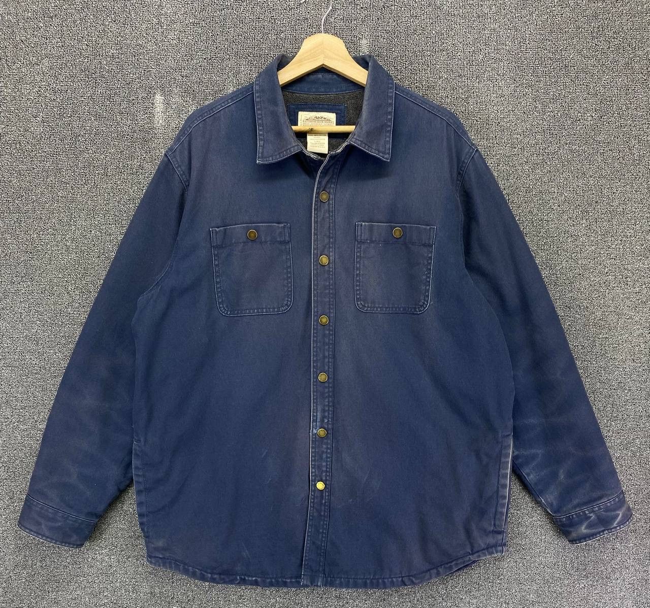 L.L. Bean Vintage L.L. Bean Workwear Button Up Denim Jacket Size US L / EU 52-54 / 3 - 1 Thumbnail