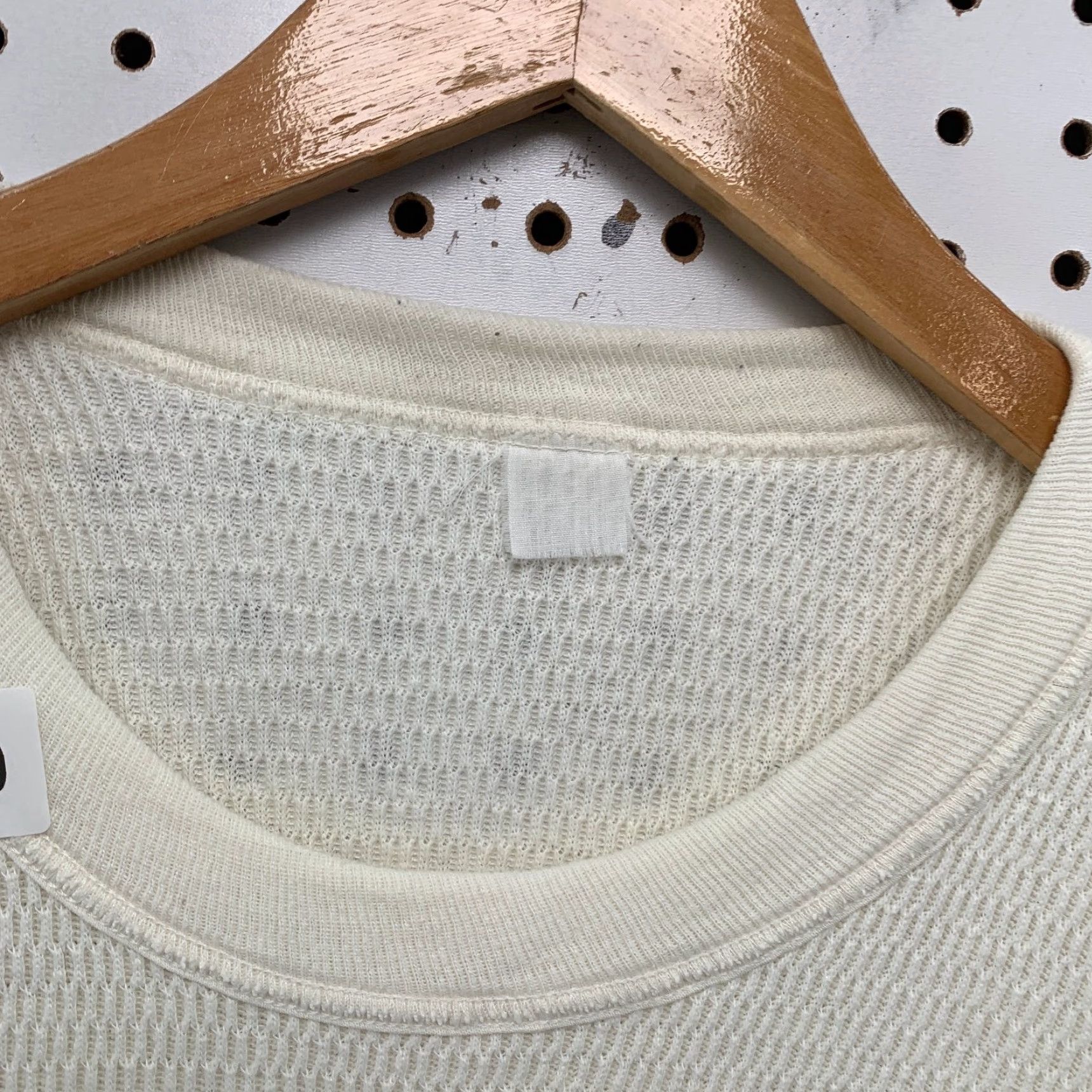 Vintage VINTAGE Thermal Shirt Mens M White Long Sleeve Thick Waffle Knit USA Size US M / EU 48-50 / 2 - 3 Thumbnail