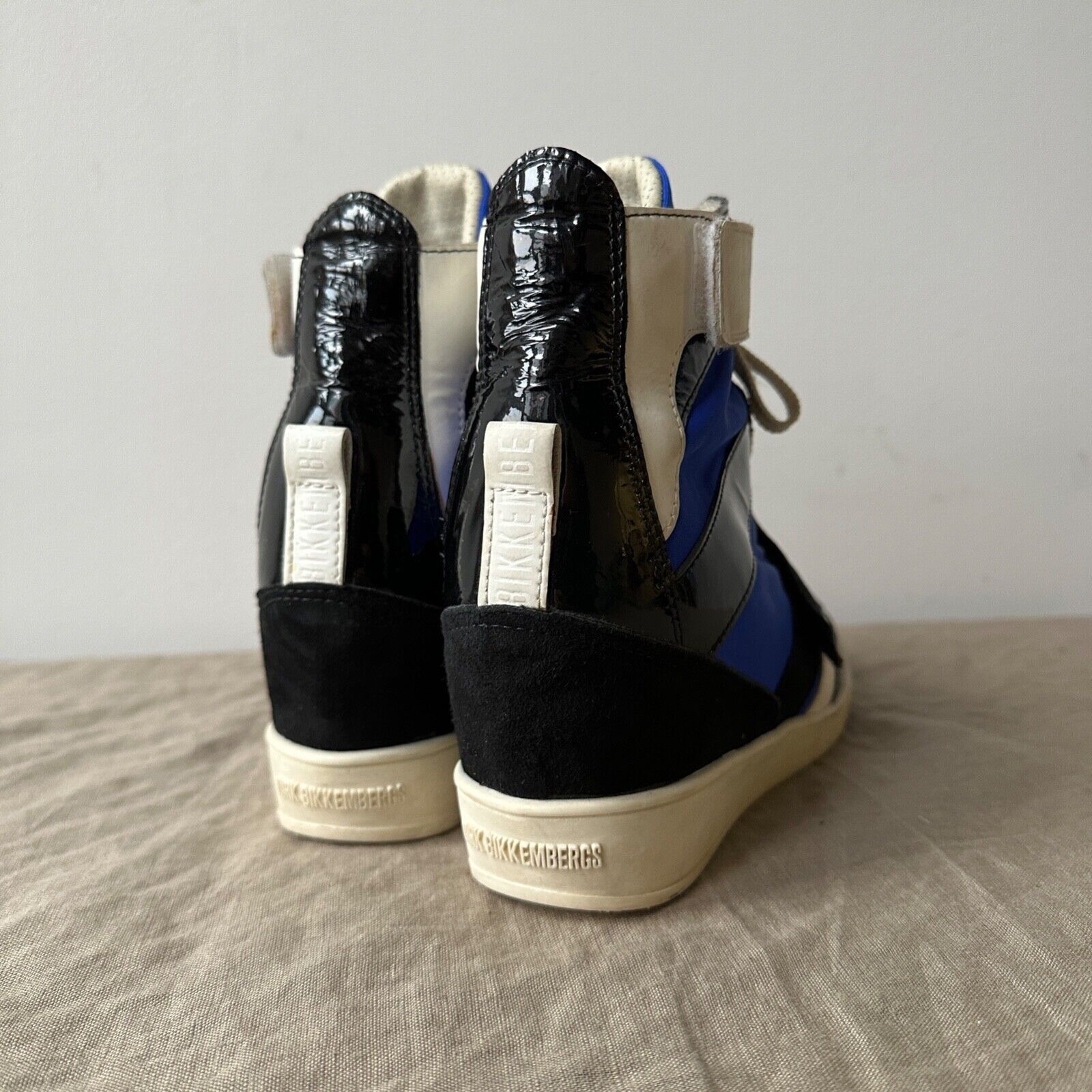 Dirk Bikkembergs Bikkembergs Vintage y2k Wedge White Blue Sneakers 8360AC Size US 6 / IT 36 - 5 Thumbnail