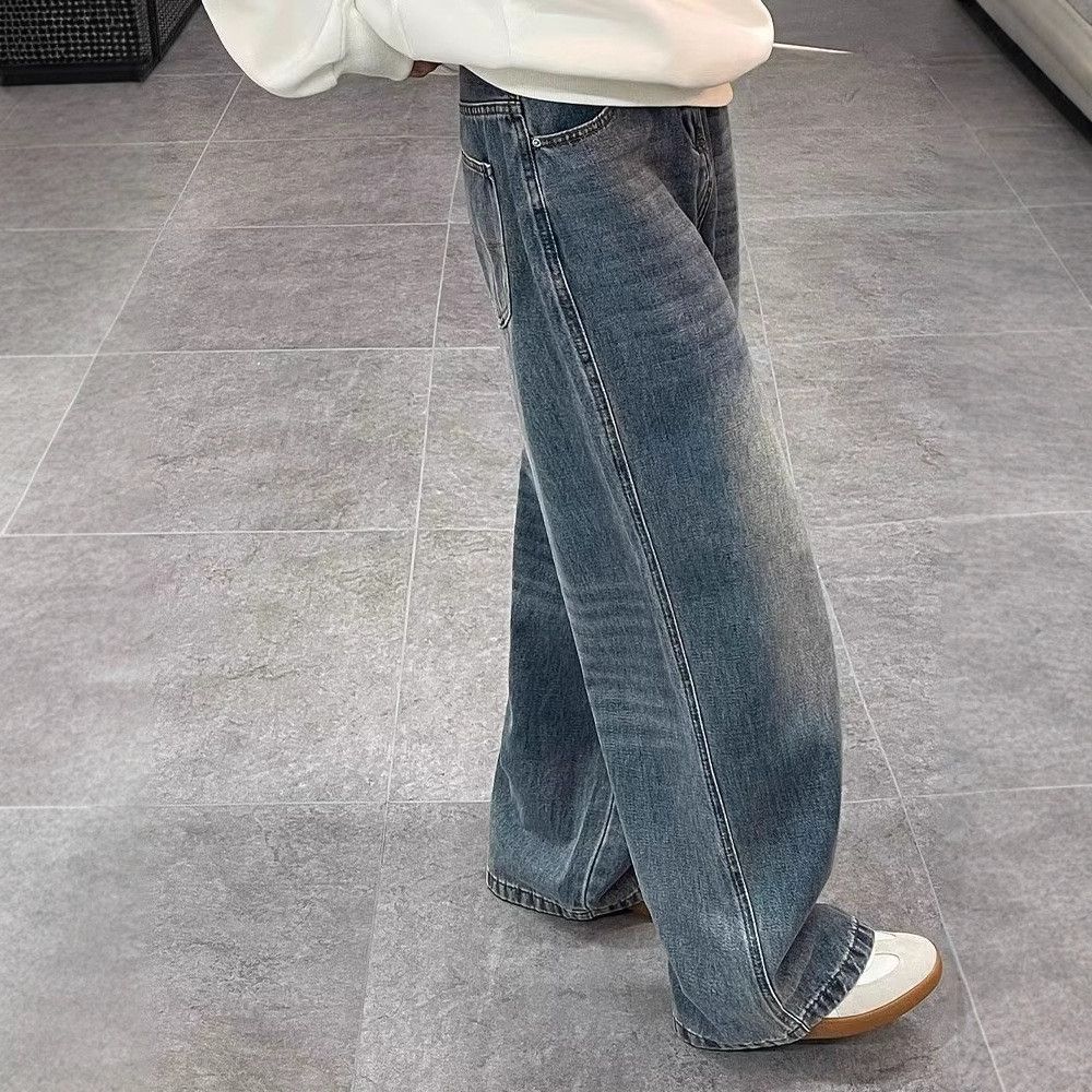 Japanese Brand × Jean Retro loose straight leg wide leg jeans Size US 32 / EU 48 - 4 Thumbnail