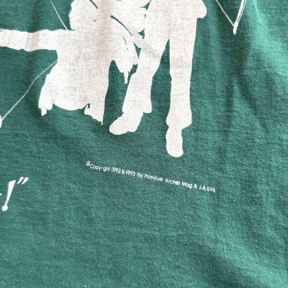 Hanes VINTAGE 90s Primitive Archer Magazine T-Shirt Size Large Short Sleeve Men Green Hanes Regular Fit Outdoors Hunting Nature 90s Magazine Shirt Mens L Size US L / EU 52-54 / 3 - 4 Thumbnail