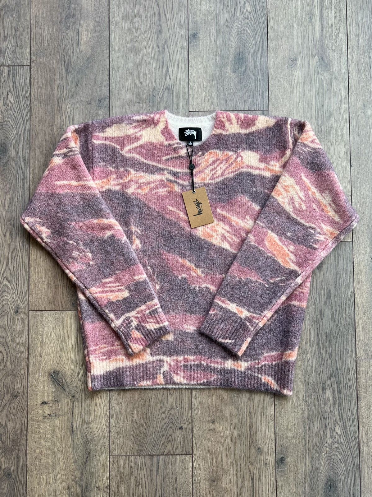 Stussy Stussy x Lucien Smith Tigris Print Mohair Knit Sweater Large Size US L / EU 52-54 / 3 - 1 Thumbnail