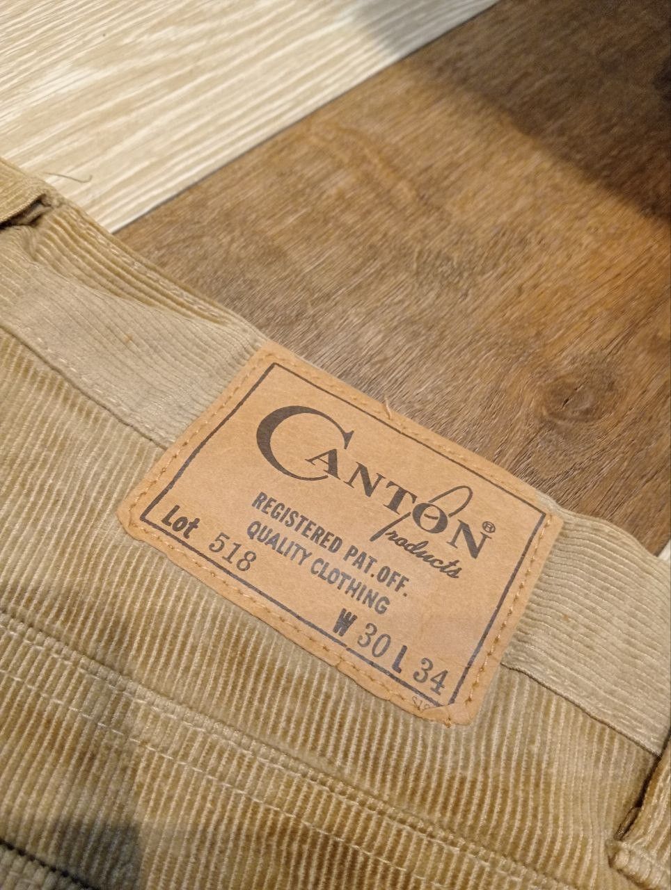 Vintage CANTON LOT 518 SANFORIZED UNION MADE CORDUROY PANTS Size US 30 / EU 46 - 11 Thumbnail