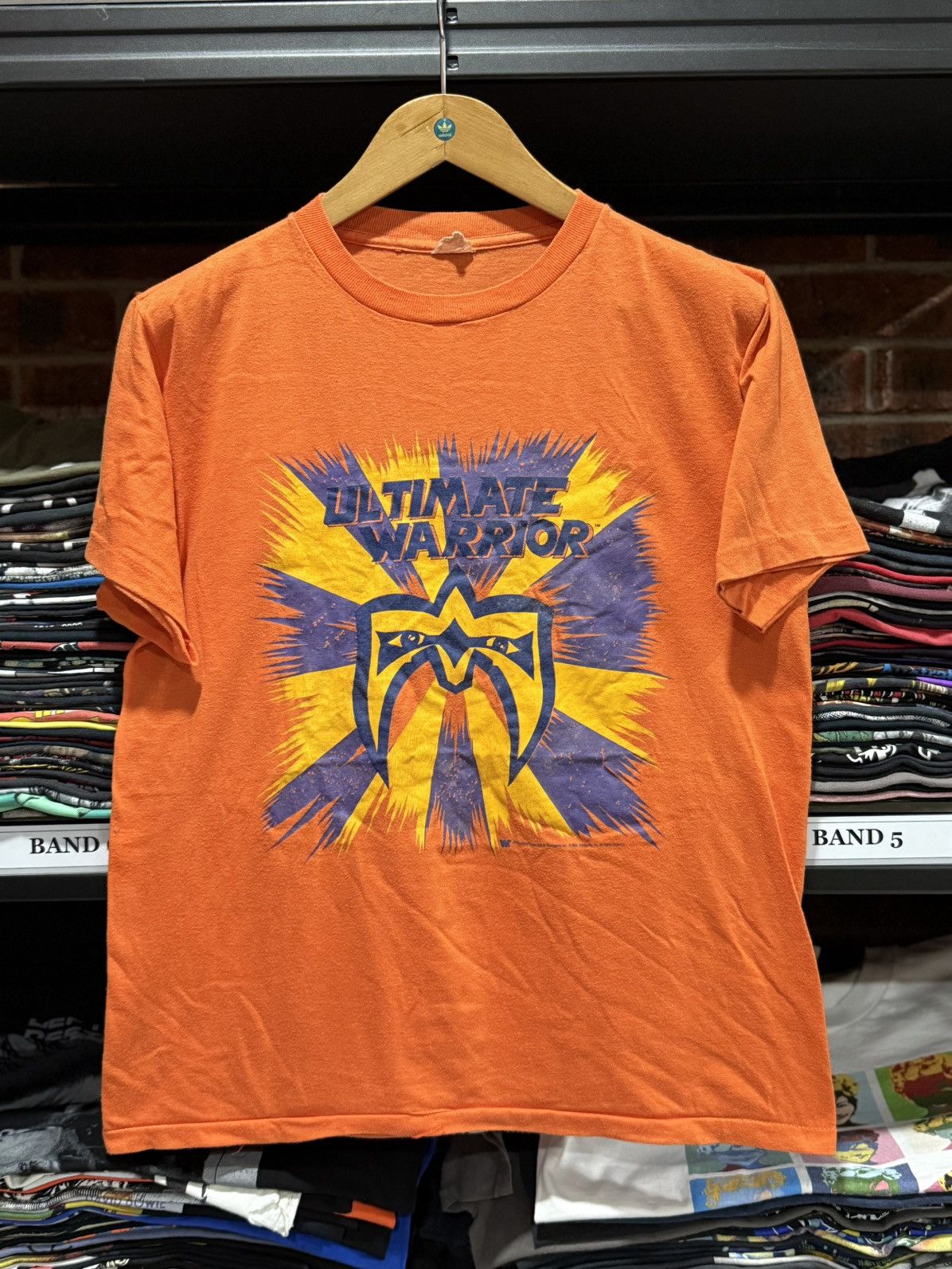 Vintage 80s Ultimate Worrior Wwf Titan Sport Tee