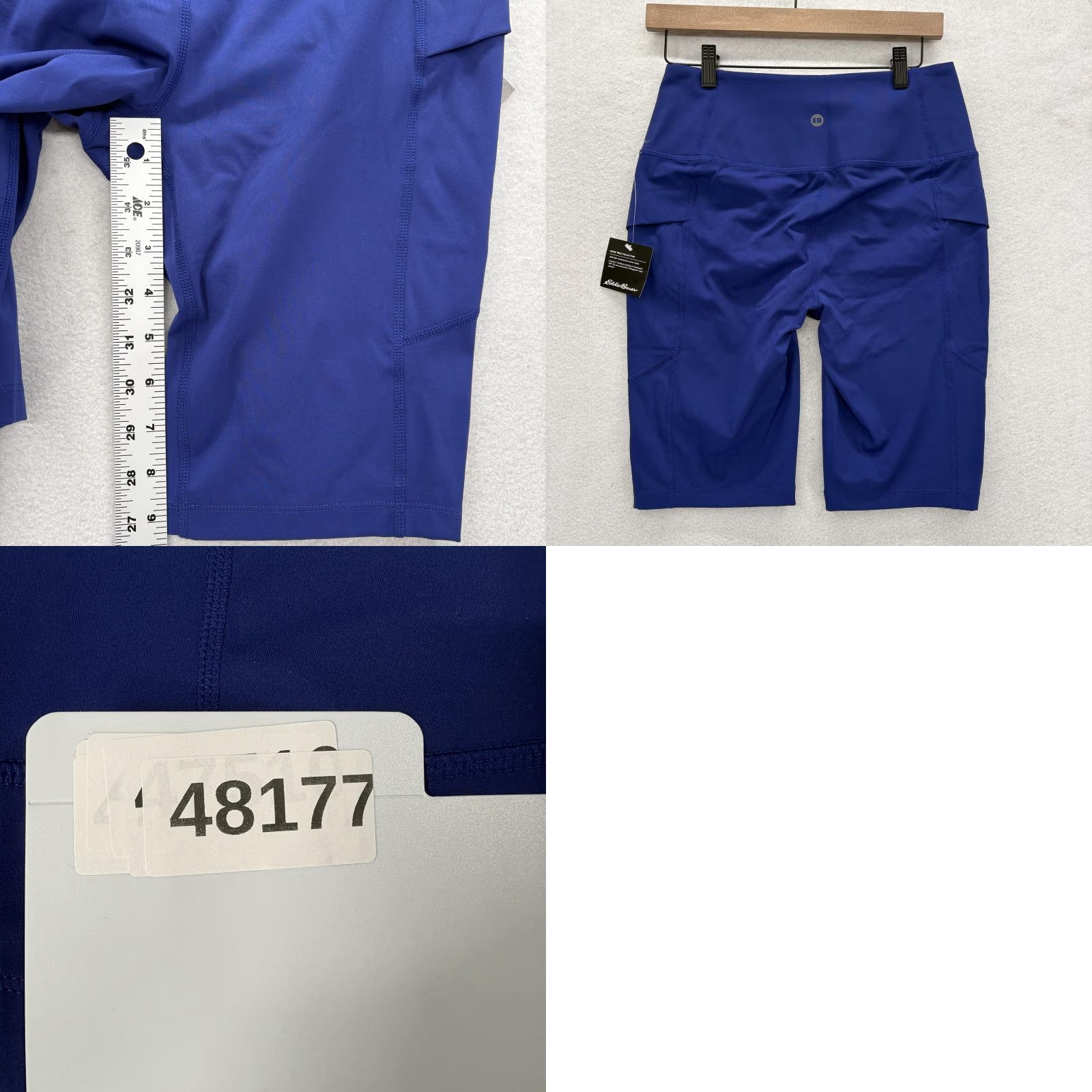 Eddie Bauer VINTAGE Eddie Bauer Guide Trex Shorts Womens M Blue Compression 8 Inch Hiking Gym Size 32" / US 10 / IT 46 - 8 Thumbnail