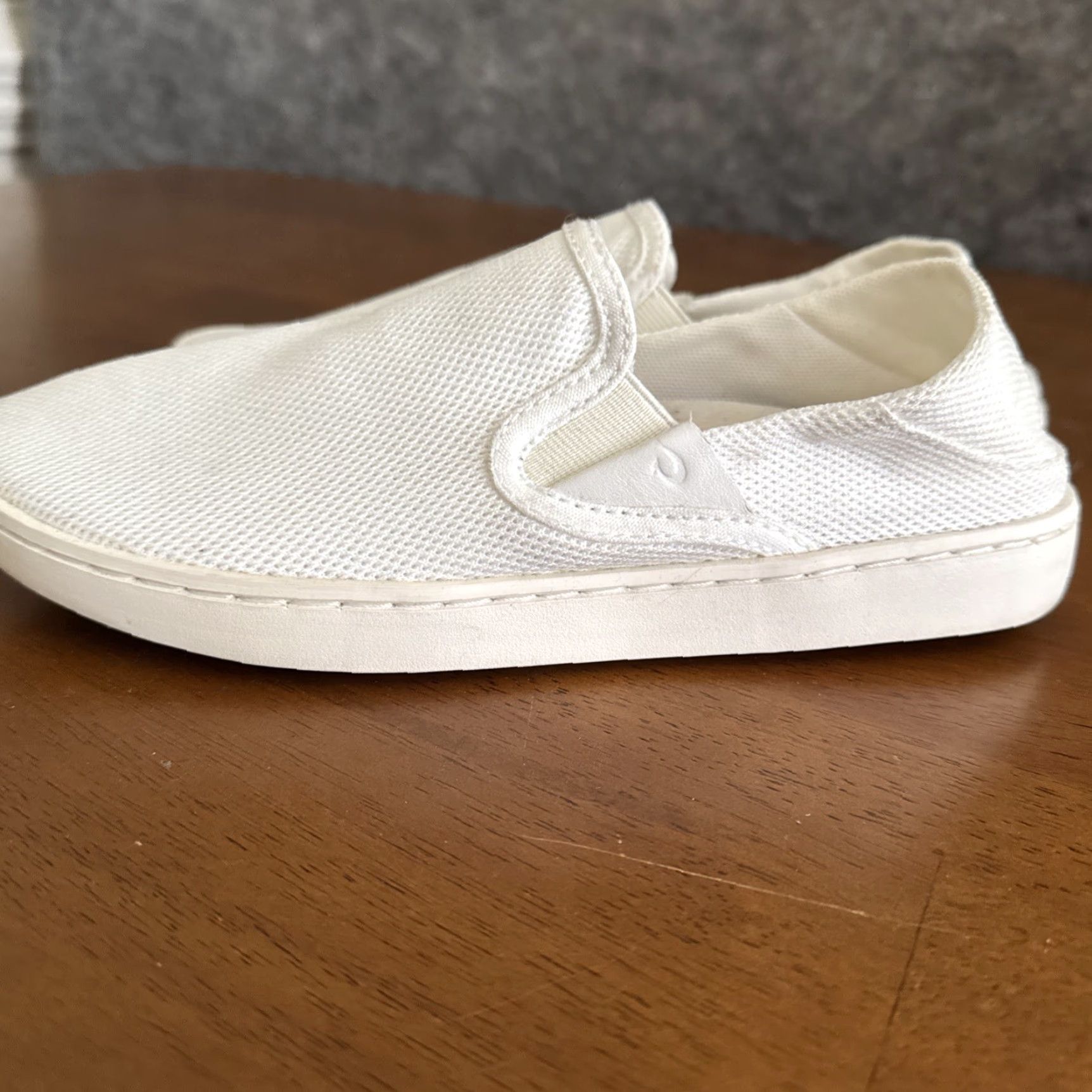 Olukai OLUKAI Pehuea Women's Slip On Sneaker Shoes, Puka/White, Size 7, White, Sneaker, Women, Slip On, Casual, 7, OLUKAI Pehuea Size US 7 / IT 37 - 3 Thumbnail