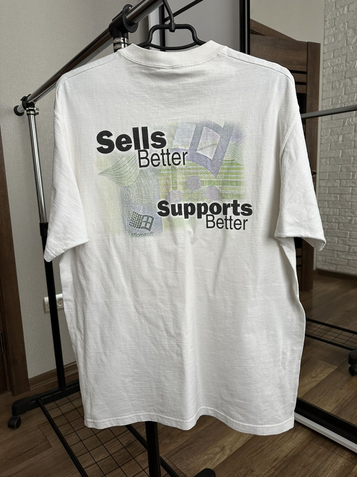 Microsoft 1998 Windows Microsoft Vintage T-Shirt Tee USA Size US L / EU 52-54 / 3 - 3 Thumbnail