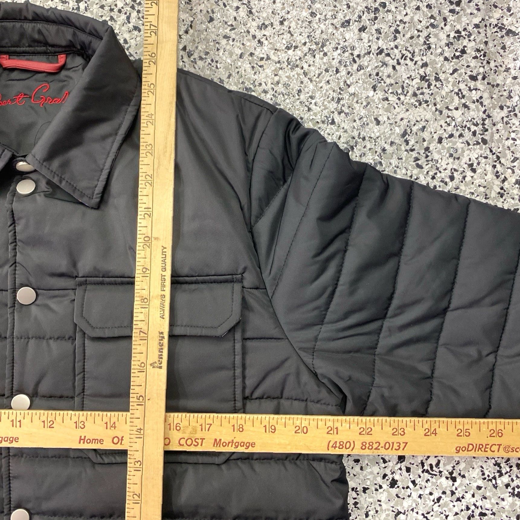 Robert Graham Robert Graham Jacket Mens Medium Black Quilted Snap Zip Pockets NEW NWT Size US M / EU 48-50 / 2 - 4 Thumbnail