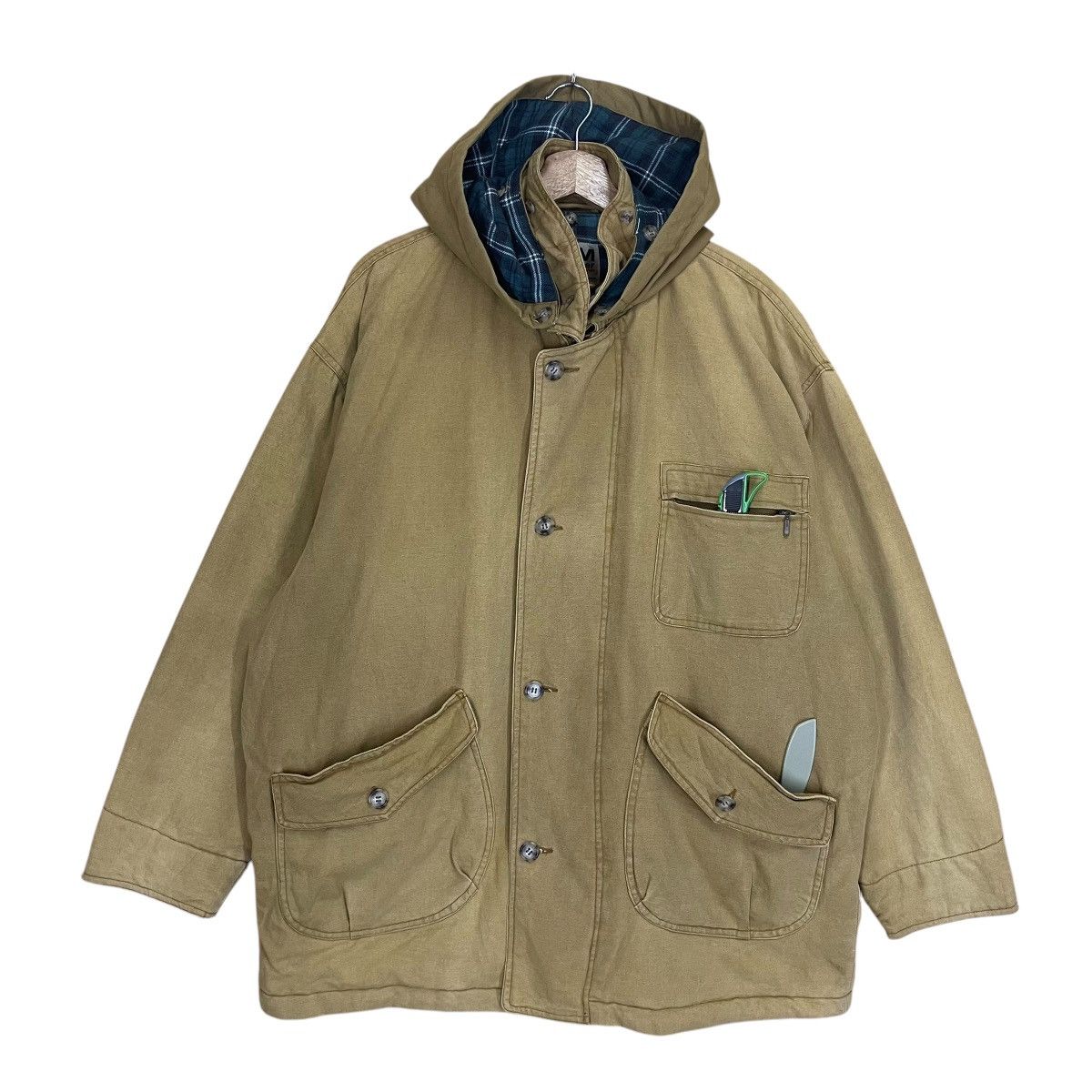 Japanese Brand Vintage 90s Park Killer Duck Canvas Hoodie Jacket Size US XL / EU 56 / 4 - 1 Thumbnail