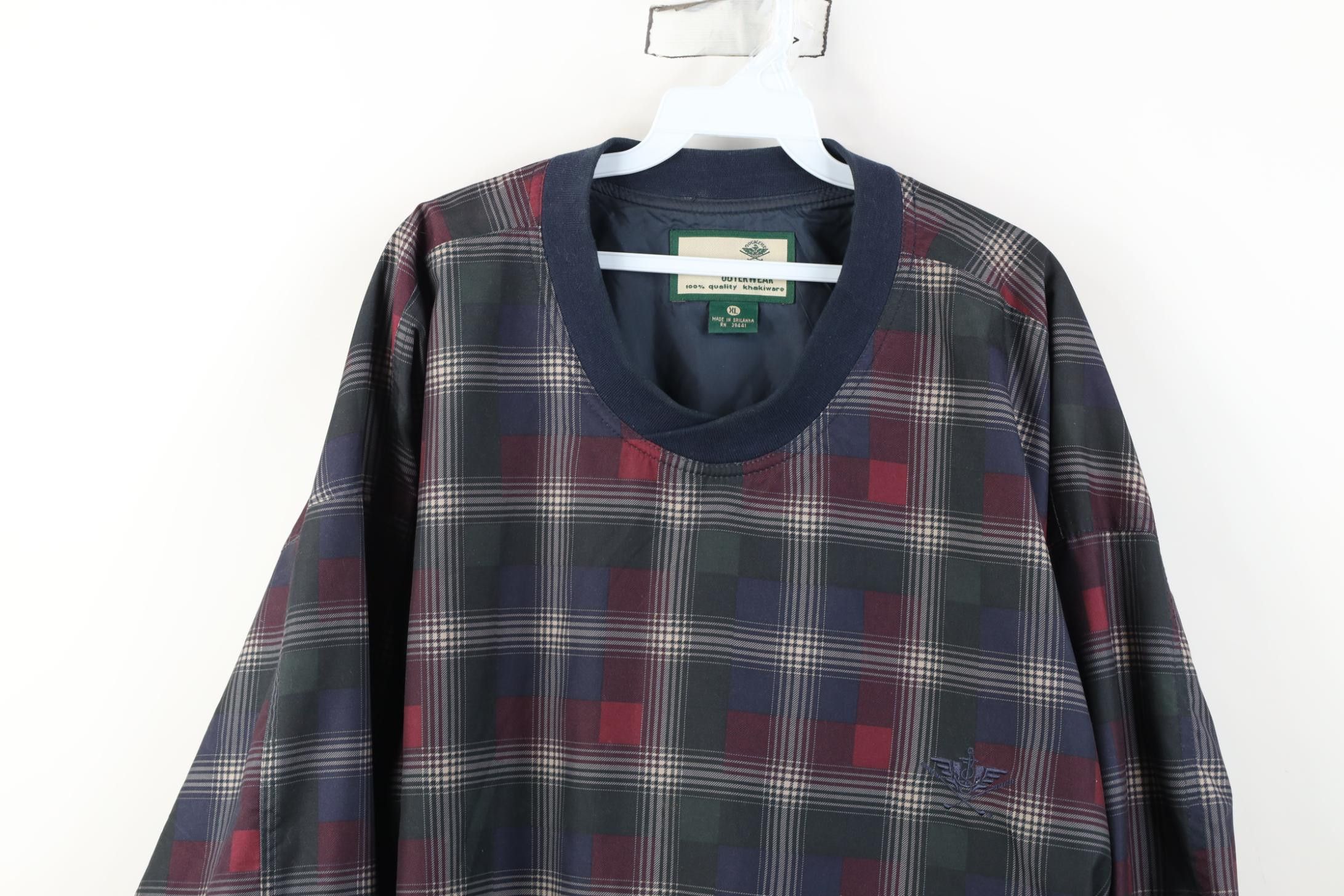 Dockers Vintage 90s Dockers Golf Pullover Windbreaker Jacket Plaid Size US XL / EU 56 / 4 - 2 Thumbnail