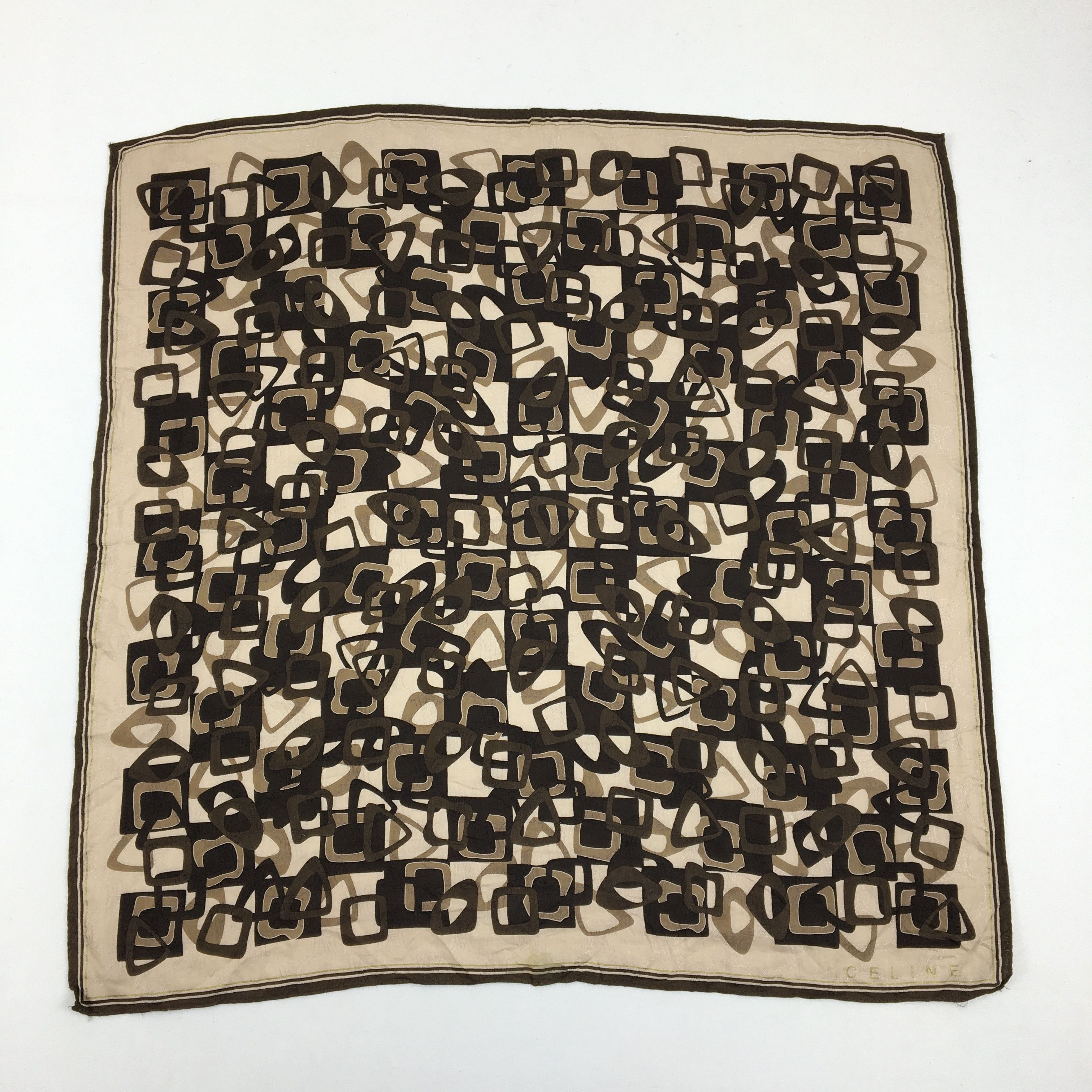 Celine Vintage Celine Handkerchief Monogram Neckerchief Bandana Size ONE SIZE - 2 Thumbnail