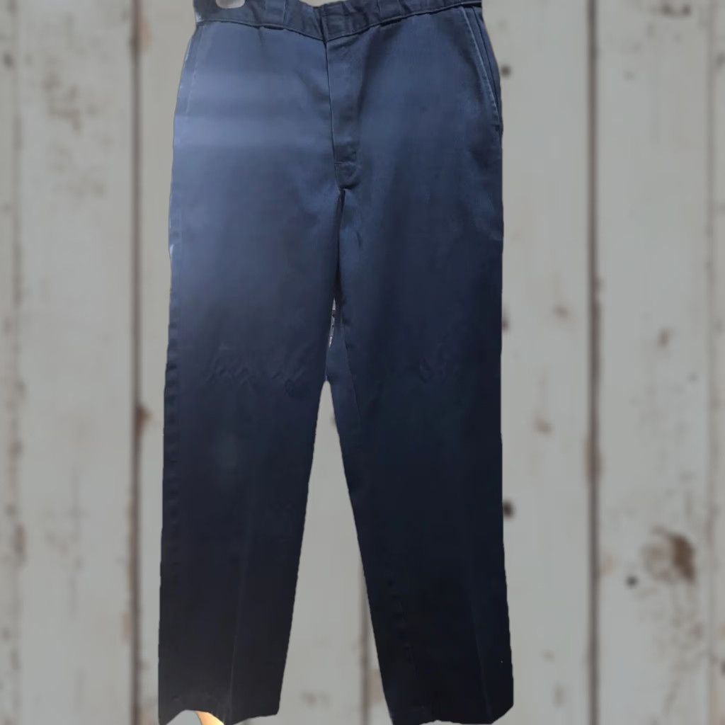 Dickies Dickies Work Pants Mens Size 34x32 Navy Blue Regular Fit Workwear Stains Size US 34 / EU 50 - 1 Thumbnail