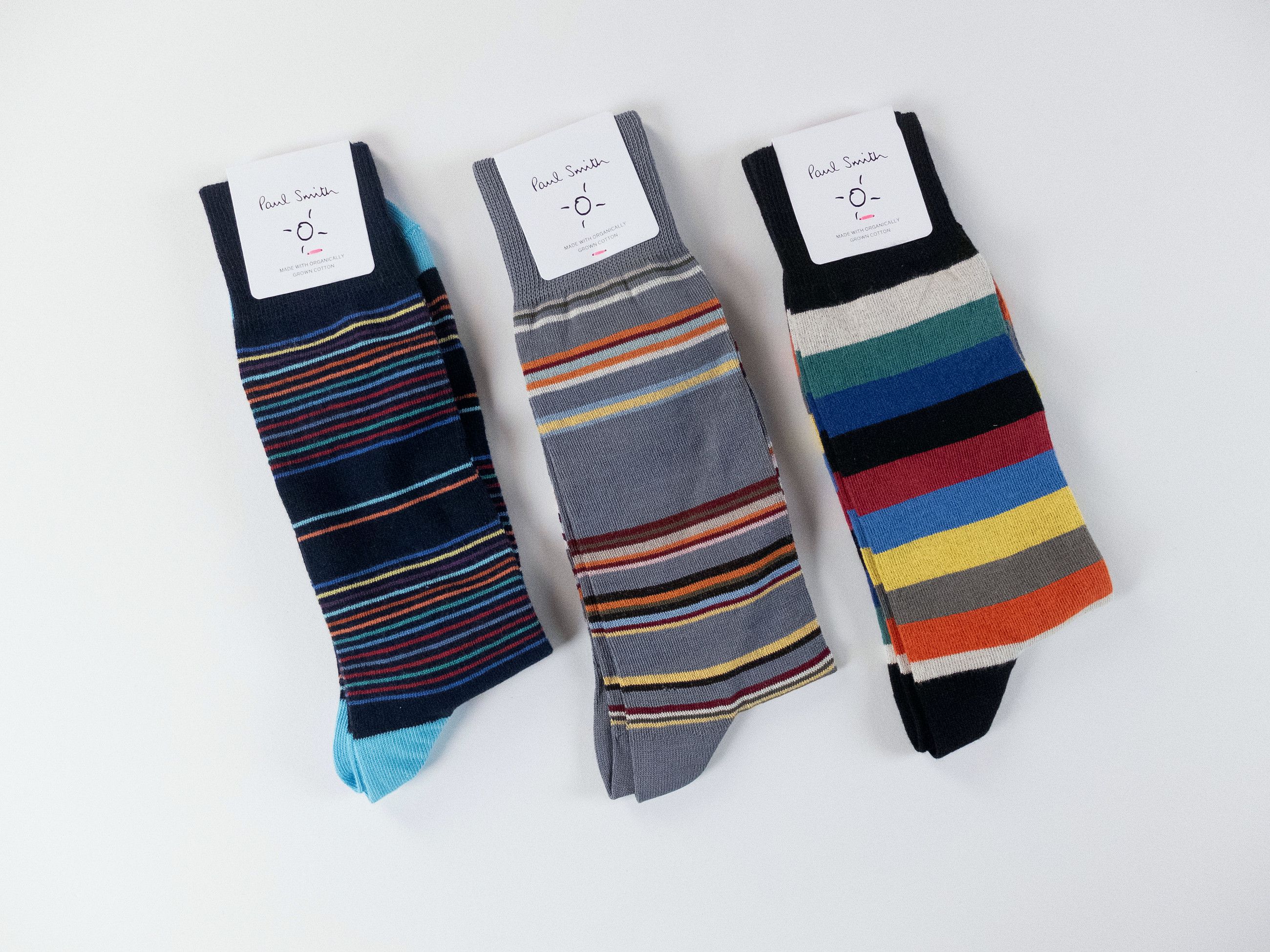 Paul Smith 3 pairs of Paul Smith colorful striped cotton blend socks q Size ONE SIZE - 1 Thumbnail