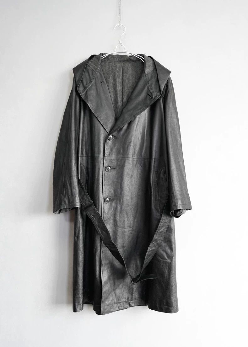 Yohji Yamamoto Yohji Yamamoto21SS Katayama Isamu Co-branded Hooded Leather Size US M / EU 48-50 / 2 - 1 Thumbnail