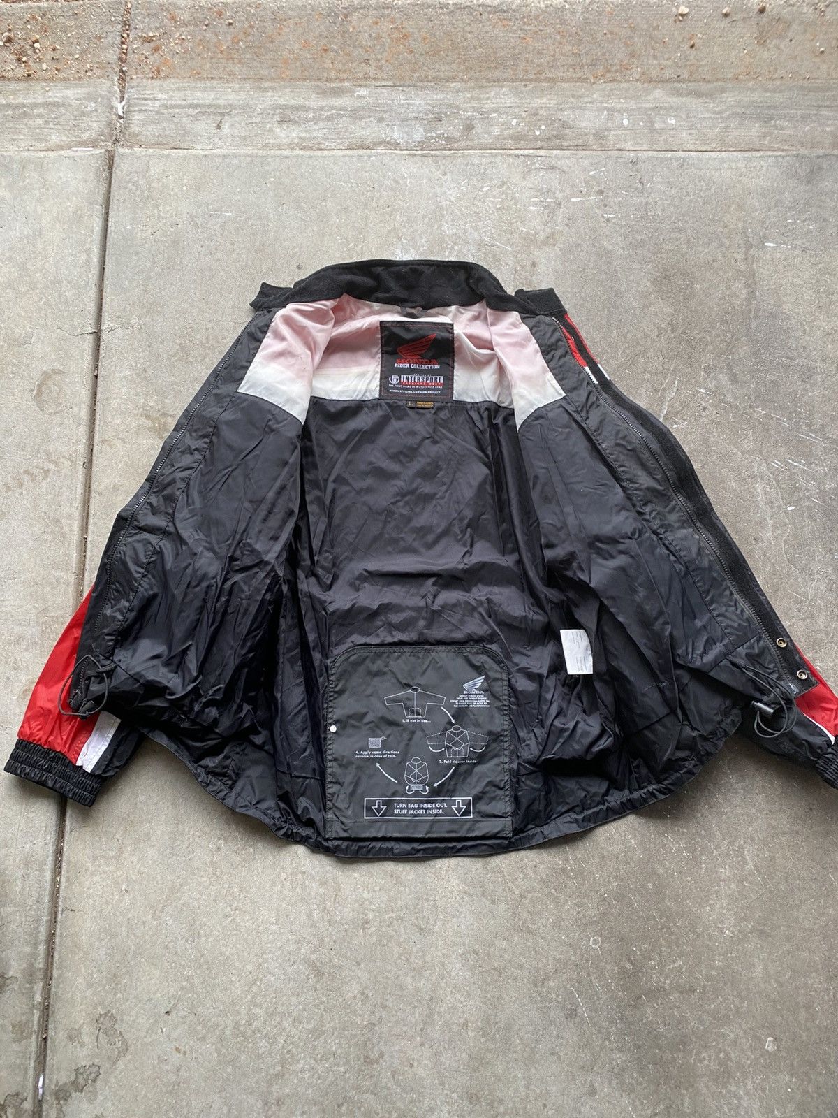 Honda Large Vintage Black, Red, and White Honda Sports Jacket Size US L / EU 52-54 / 3 - 6 Thumbnail