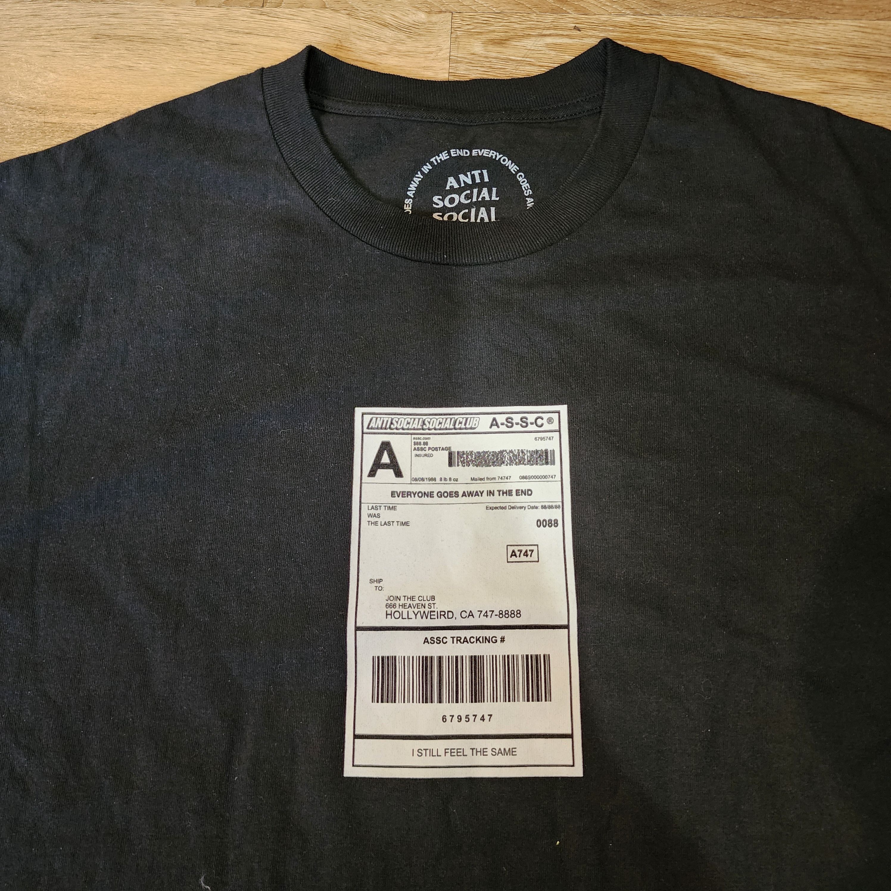 Anti Social Social Club Assc shipping label tee Size US L / EU 52-54 / 3 - 3 Thumbnail