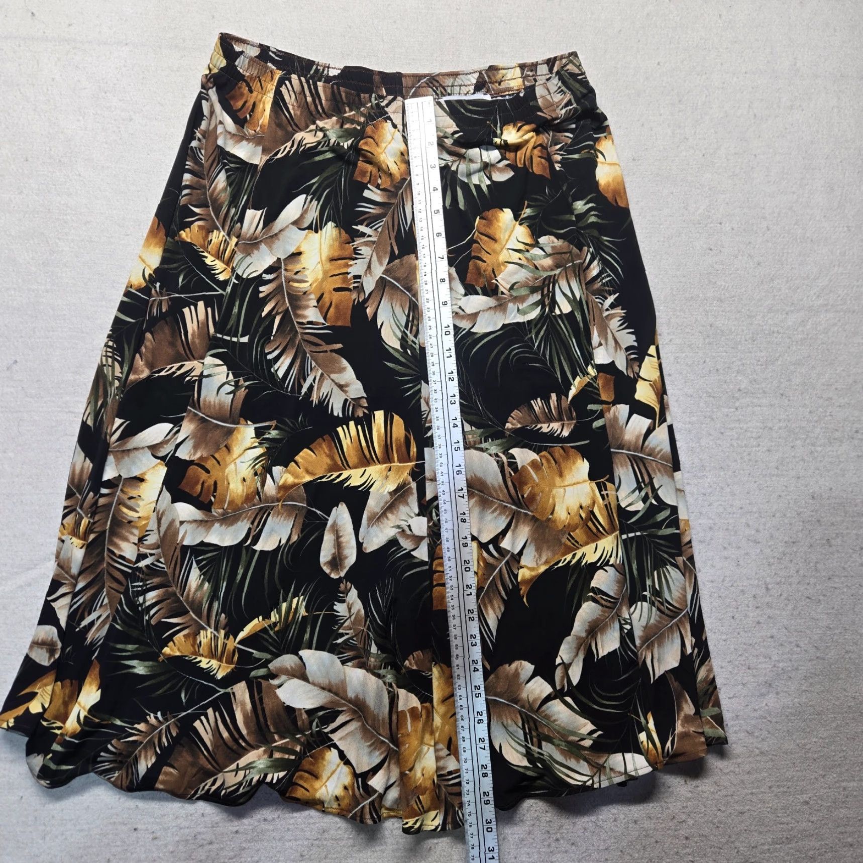 Vintage Vintage Southern Lady Floral A Line Pleated Elastic Waist Long Skirt L Large Size 36" / US 14 / IT 50 - 4 Thumbnail