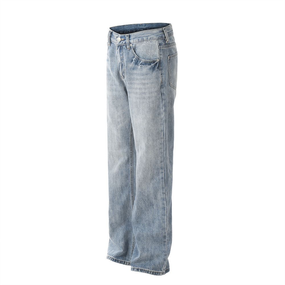 Japanese Brand × Jean Washed loose casual simple jeans Size US 32 / EU 48 - 2 Thumbnail
