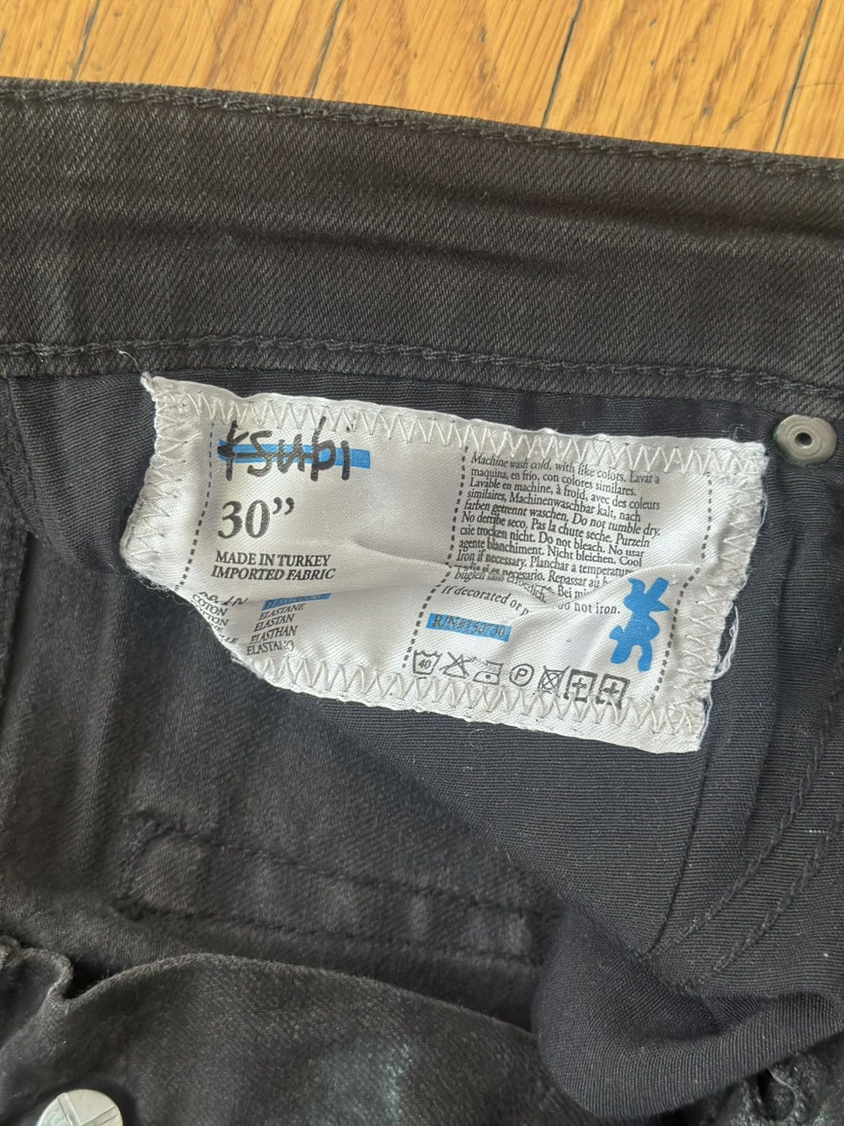 Ksubi Mens Ksubi Chitch Laid Black Denim Jeans Size US 30 / EU 46 - 3 Thumbnail