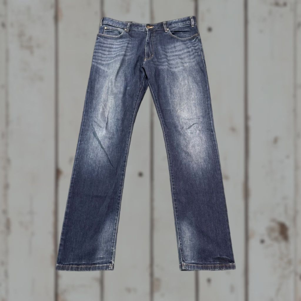 Ermenegildo Zegna ZEGNA SPORT Jeans Men Regular W38 L32 Mercerized Denim 9.5oz Blue 5-Pocket Button Zip Transported Logo Vintage No Size US 36 / EU 52 - 1 Thumbnail