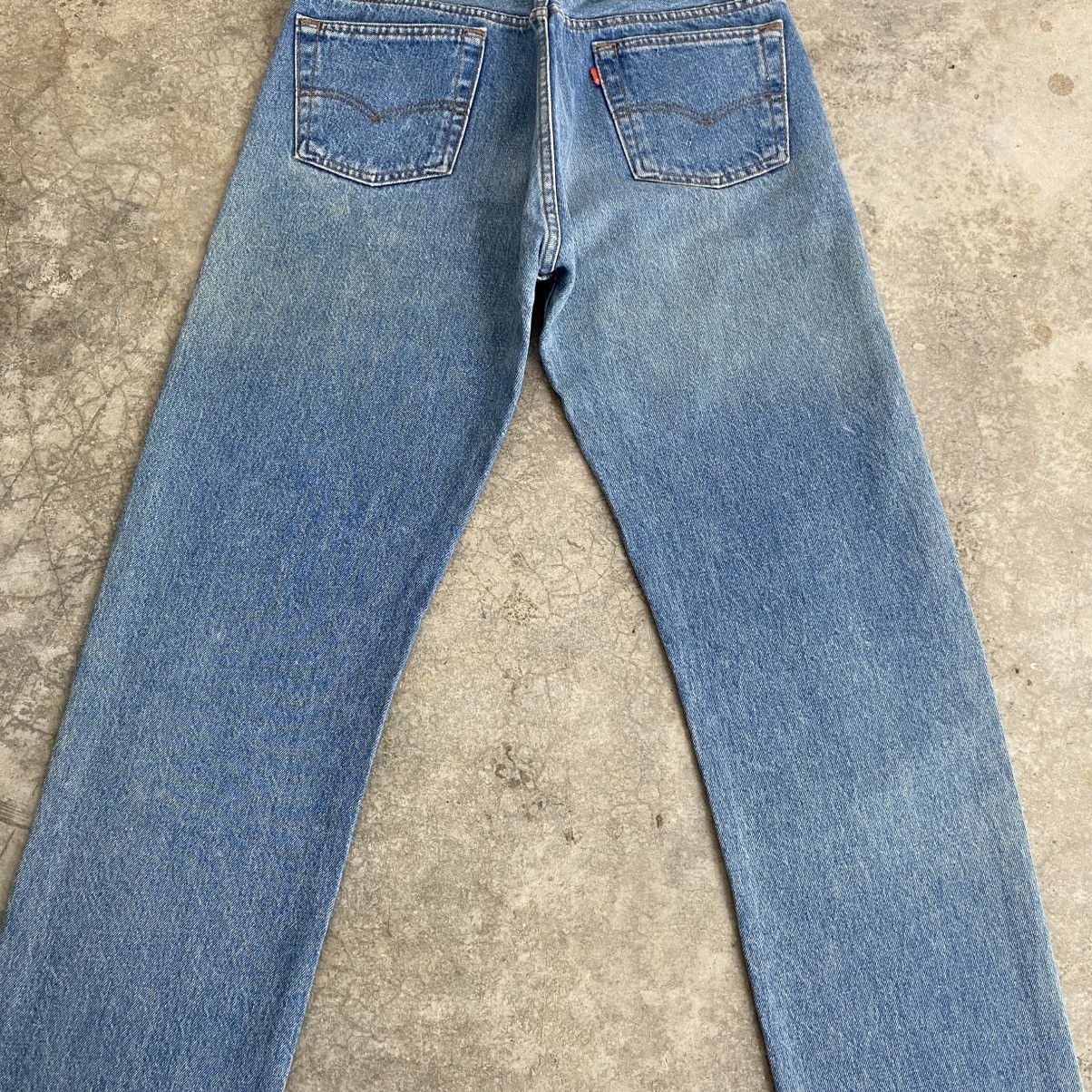 Levi's Vintage 80’s Levis 501 Faded Stonewashed Blue Jeans Size US 30 / EU 46 - 10 Thumbnail