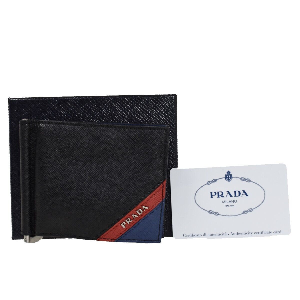 image of Prada Etiquette Wallet in Black, Women's