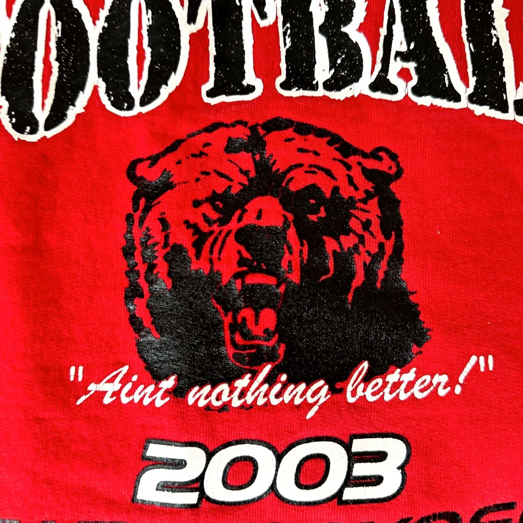 Vintage VINTAGE Football Sweatshirt Mens 2XL Red Bear Roaring Adult Pullover School Size US XXL / EU 58 / 5 - 3 Thumbnail