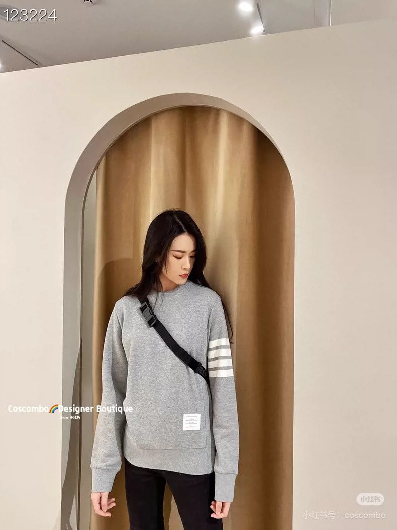 Thom Browne Thom Browne Round collar long sleeve hoodie Size US M / EU 48-50 / 2 - 6 Thumbnail