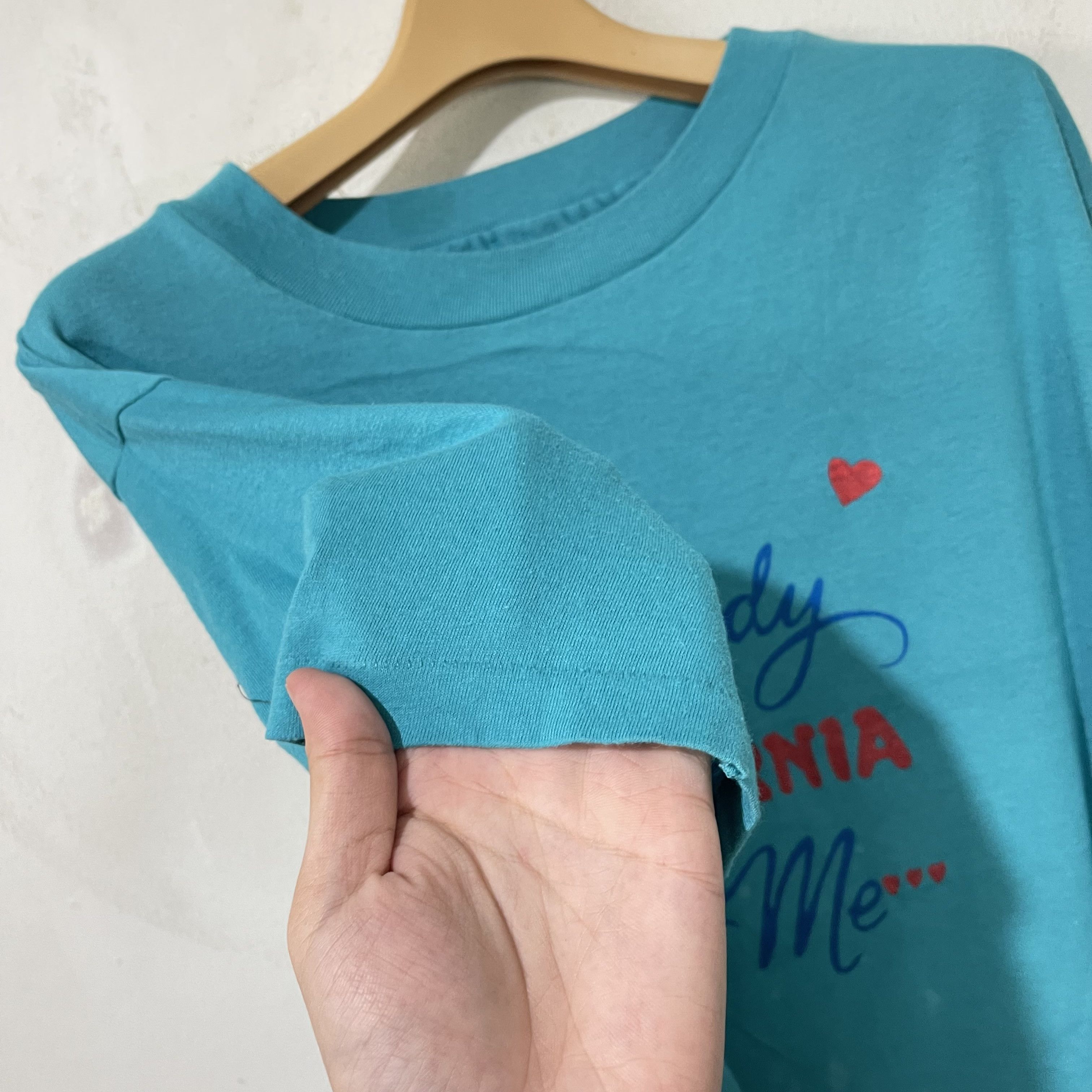 Vintage Vintage 80s Somebody in California Loves Me Crop Tops Size L / US 10 / IT 46 - 4 Thumbnail