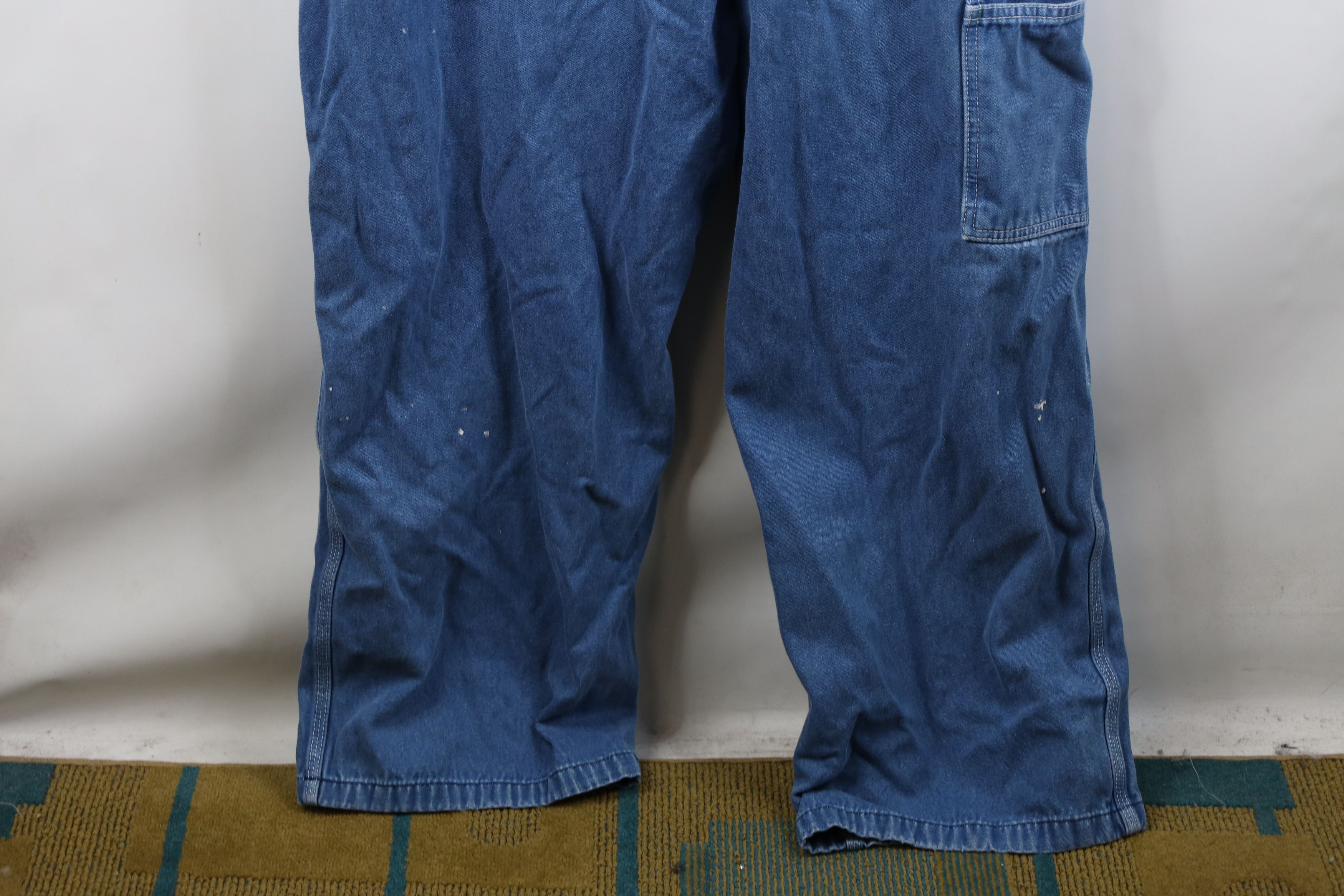 Vintage Vintage Y2K Streetwear Distressed Wide Leg Denim Overalls Size US 44 / EU 60 - 16 Thumbnail