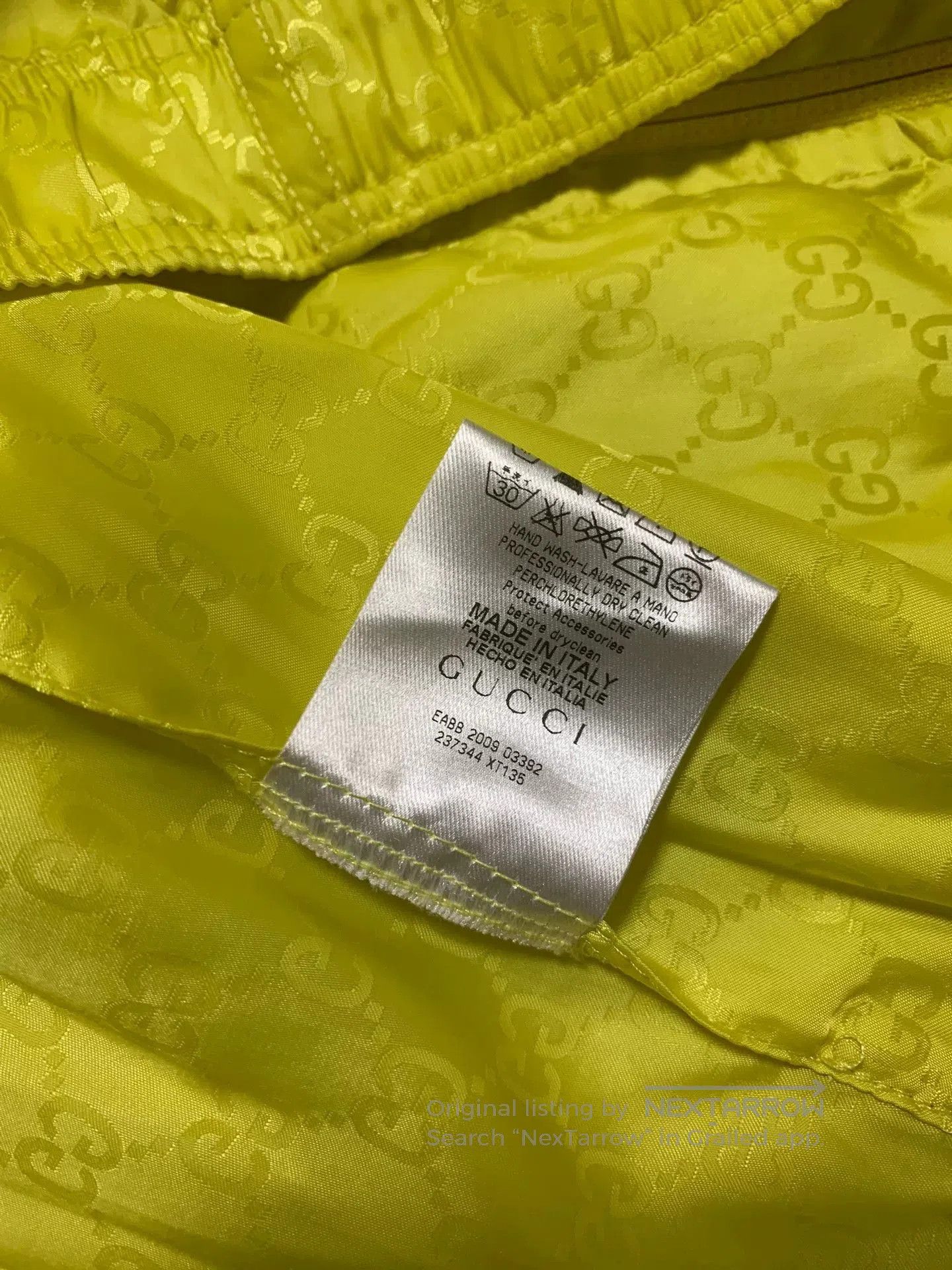 Gucci Gucci Fluorescent Yellow Dragon Print Jacket. Size US L / EU 52-54 / 3 - 4 Thumbnail
